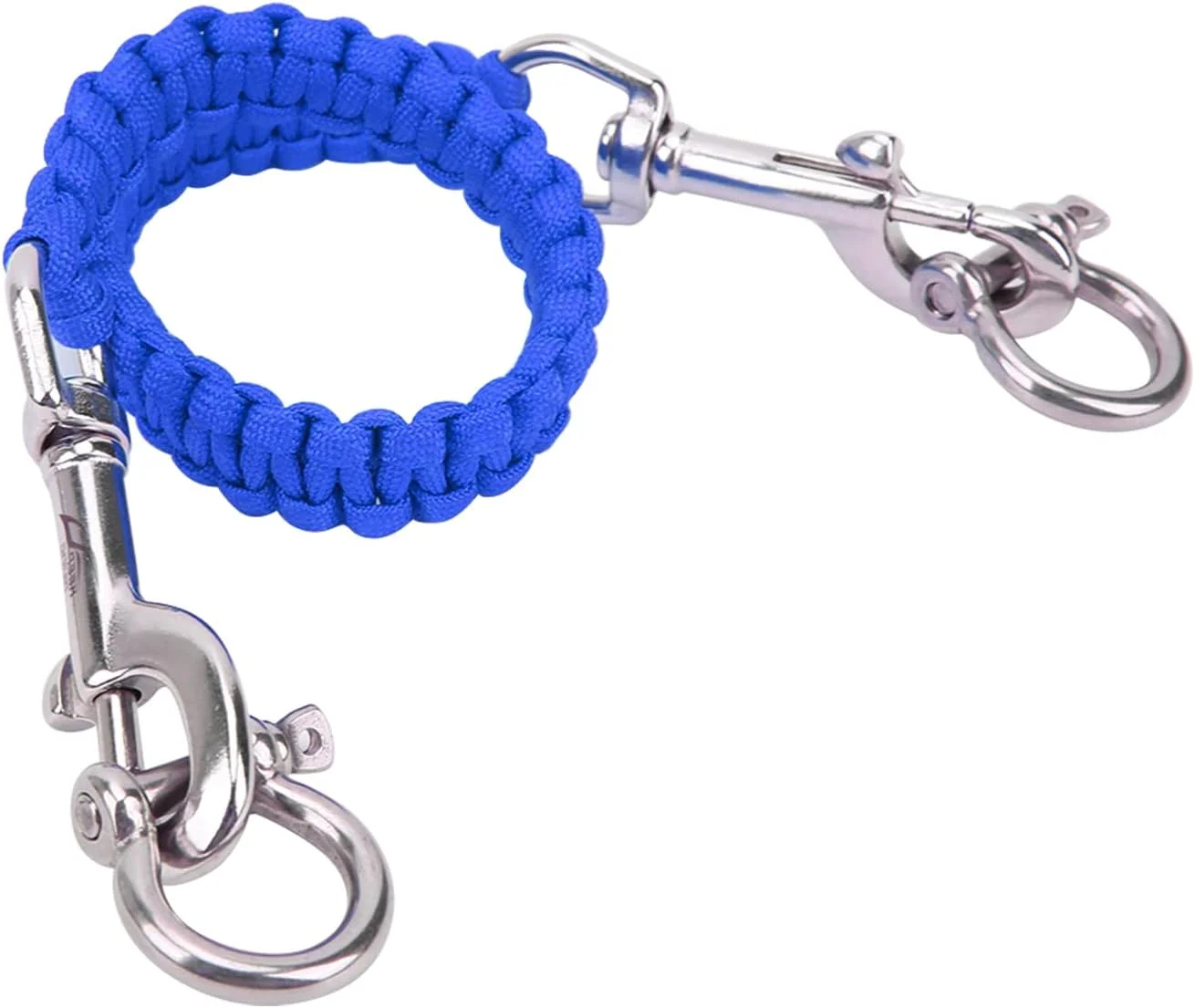 بند دوربین غواصی Drfeify با قلاب استیل ضد زنگ جمع شونده برای حمل محفظه دوربین های اکشن عکاسی زیر آب (آبی رویال)