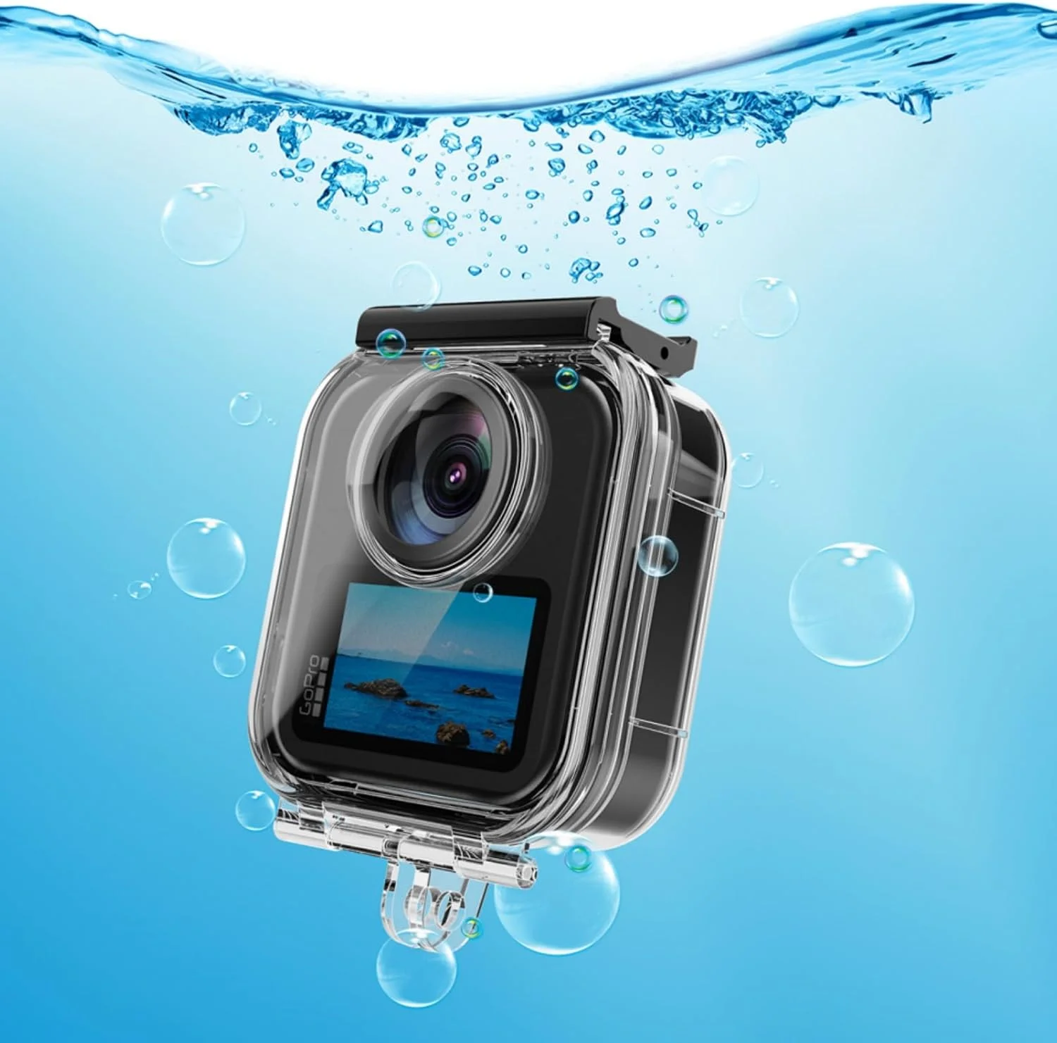 محفظه ضد آب برای دوربین اکشن GoPro MAX 2، محافظ زیر آب تا عمق 60 متر