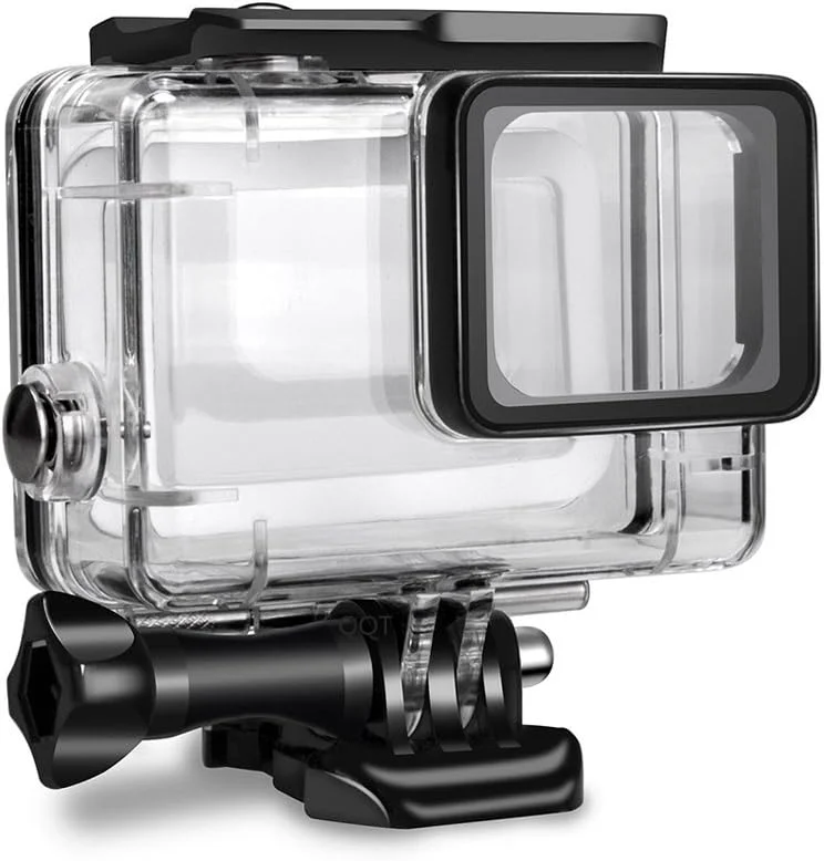 محفظه ضد آب برای دوربین های اکشن GoPro Hero 7 Black - قاب غواصی 45 متری زیر آب با براکت برای دوربین های ورزشی GoPro Hero 6/5 و 7 Black