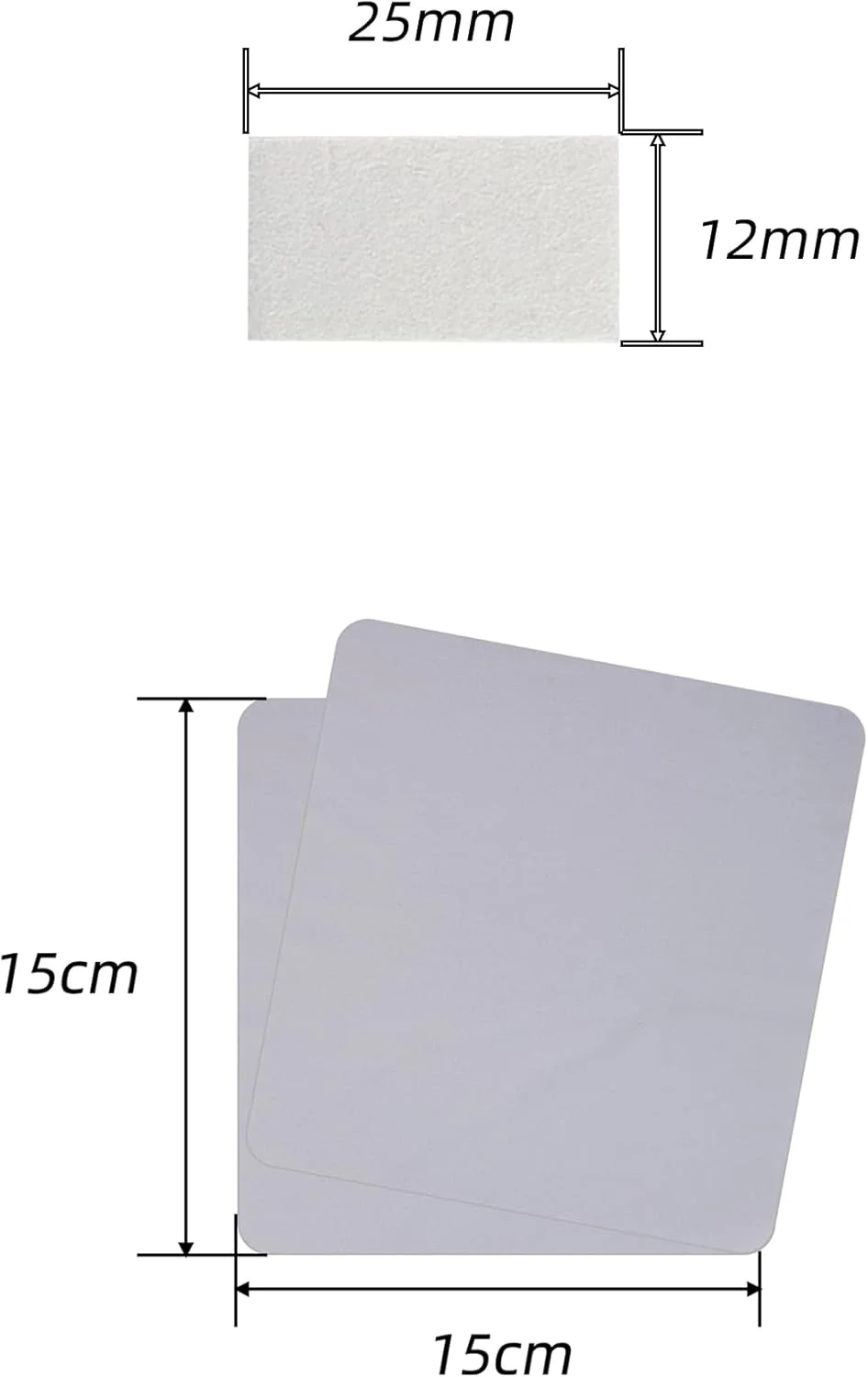 پدهای ضد بخار برای محفظه های غواصی، نوارهای جاذب رطوبت قابل استفاده مجدد، پد ضد مه برای دوربین های اکشن گو پرو، رایلو 360، اینستا 360، اسمو اکشن، جاذب رطوبت به همراه پارچه تمیز کننده (72 عدد)