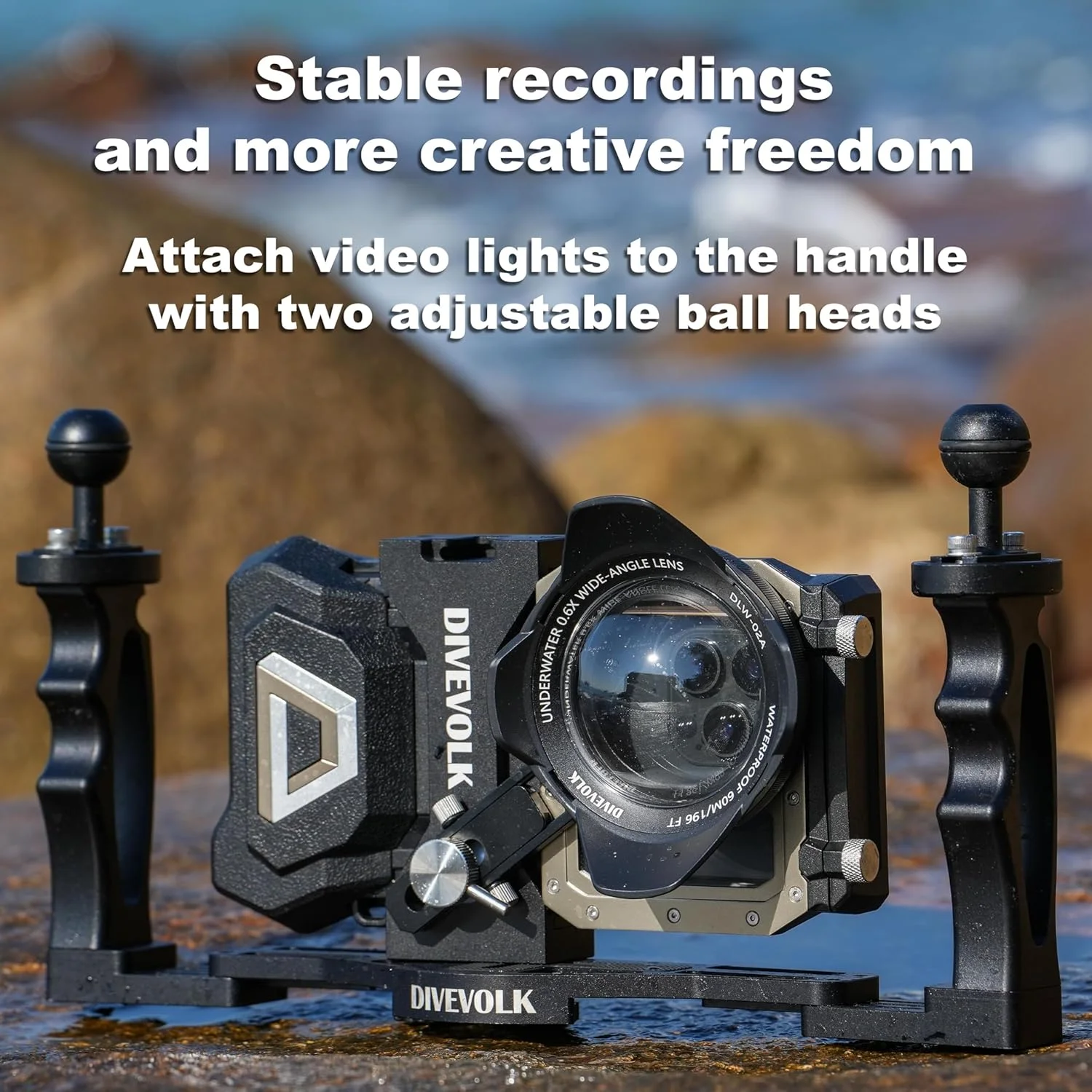 نگهدارنده دو دسته ای DIVEVOLK برای محفظه SeaTouch 4 MAX نگهدارنده دو دسته ای DIVEVOLK برای محفظه SeaTouch 4 MAX