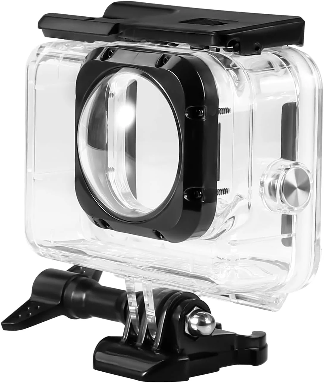 محفظه محافظ ضد آب سازگار با دوربین های اکشن GoPro Hero 9، 10، 11، 12، 13 Black و دوربین های مجهز به لنز Max Wide، پشتیبانی تا عمق 40 متری