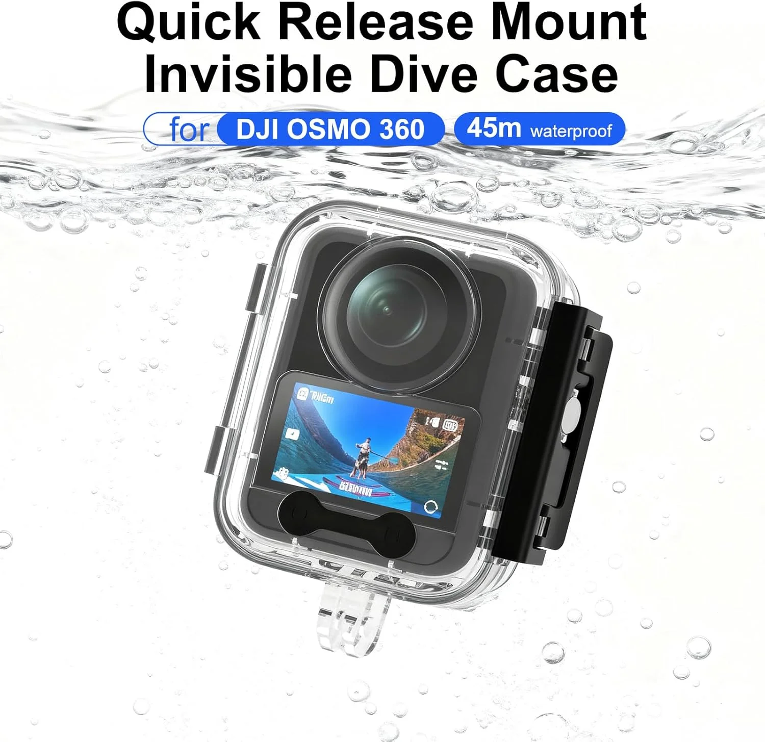 محفظه ضد آب برای DJI Osmo 360، پشتیبانی از غواصی عمیق تا عمق 50 متر