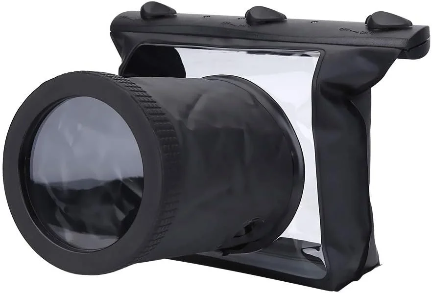 کیف محفظه دوربین، کیف ضد آب HD برای دوربین های SLR DSLR، با طراحی لنز شفاف و فضای بزرگ