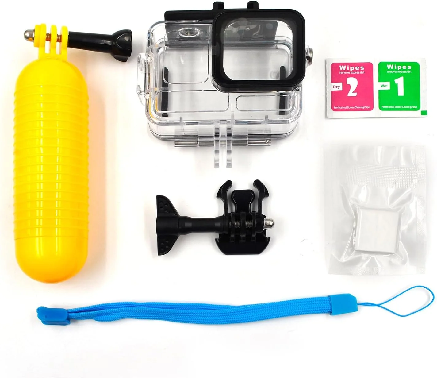 محفظه ضد آب برای غواصی Insta360 Ace Pro Black، ضد آب تا عمق 60 متر، محفظه عکاسی زیر آب برای غواصی، اسنورکلینگ با دسته شناور