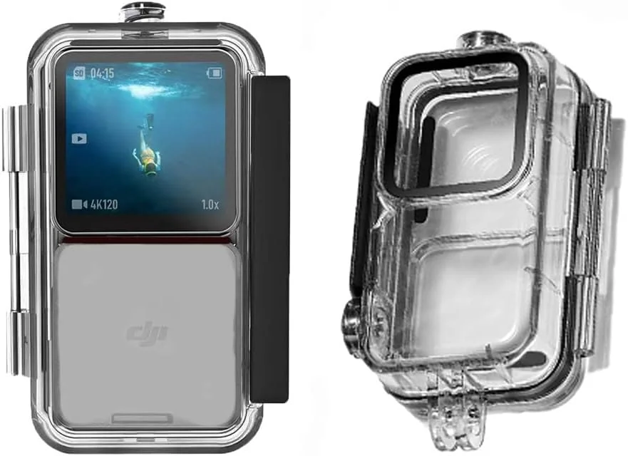 محفظه ضد آب اکشن 2، پوسته غواصی 45 متری، پوشش محافظ محیط زیست، دوربین صفحه نمایش دوگانه برای Osmo Action 2