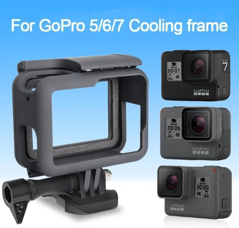 فریم نصب دوربین اکشن، سازگار با محفظه دوربین های Hero (Hero7 Black/Hero6 Black/Hero5 Black/Hero7 Silver/Hero7 White/Hero 2018) محفظه میکروفون