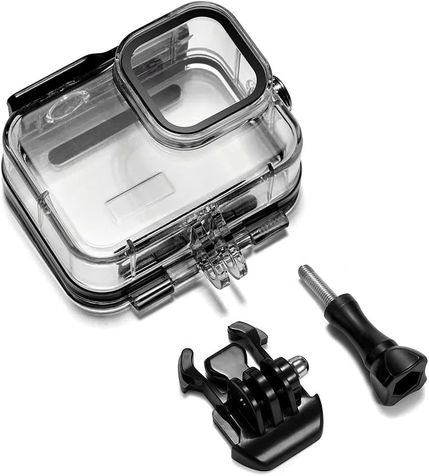 محفظه ضد آب 60 متری برای دوربین های DJI Action 5 Pro Action 4/3، برای Gopro13/12/11/10/9، قفس محافظ ضد مه مناسب غواصی عمیق، شنا و اسنورکلینگ، دارای پیچ رهاسازی سریع محفظه ضد آب 60 متری برای دوربین های DJI Action 5 Pro Action 4/3، برای Gopro13/12/11/10/9، قفس محافظ ضد مه مناسب غواصی عمیق، شنا و اسنورکلینگ، دارای پیچ رهاسازی سریع