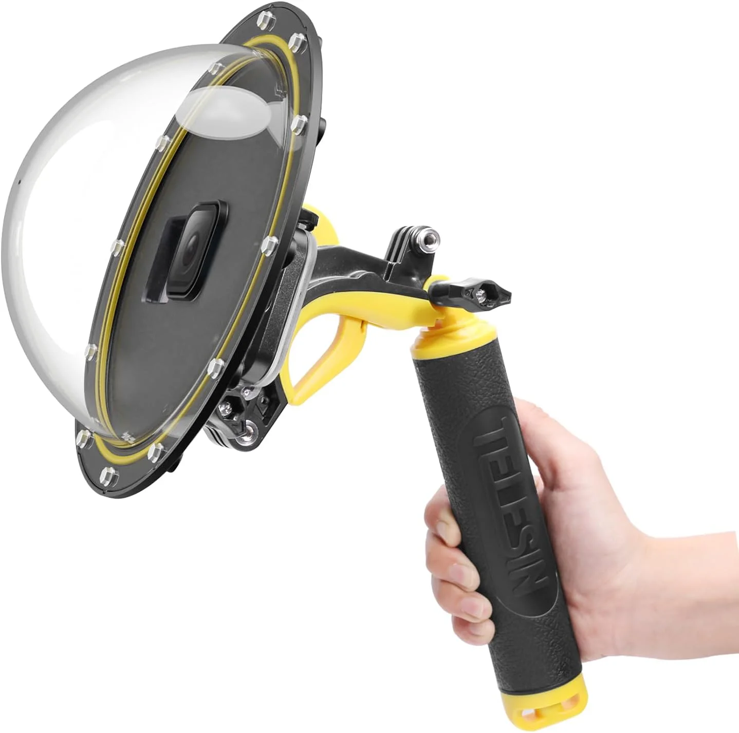 پورت دومی AFAITH برای GoPro Hero 9/10/11/12/13 Black، پورت دومی آکریلیک 6 اینچی زیر آب با قاب ضد آب + دسته شناور پورت دومی AFAITH برای GoPro Hero 9/10/11/12/13 Black، پورت دومی آکریلیک 6 اینچی زیر آب با قاب ضد آب + دسته شناور