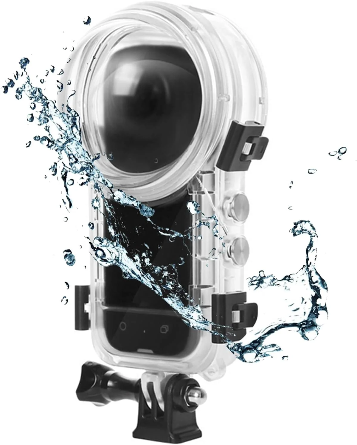 محفظه ضد آب 50 متری سازگار با دوربین اکشن اینستا360 X4 به همراه لوازم جانبی پایه، محفظه عکاسی زیر آب 164FT برای محفظه غواصی اینستا 360 X4 محفظه ضد آب 50 متری سازگار با دوربین اکشن اینستا360 X4 به همراه لوازم جانبی پایه، محفظه عکاسی زیر آب 164FT برای محفظه غواصی اینستا 360 X4