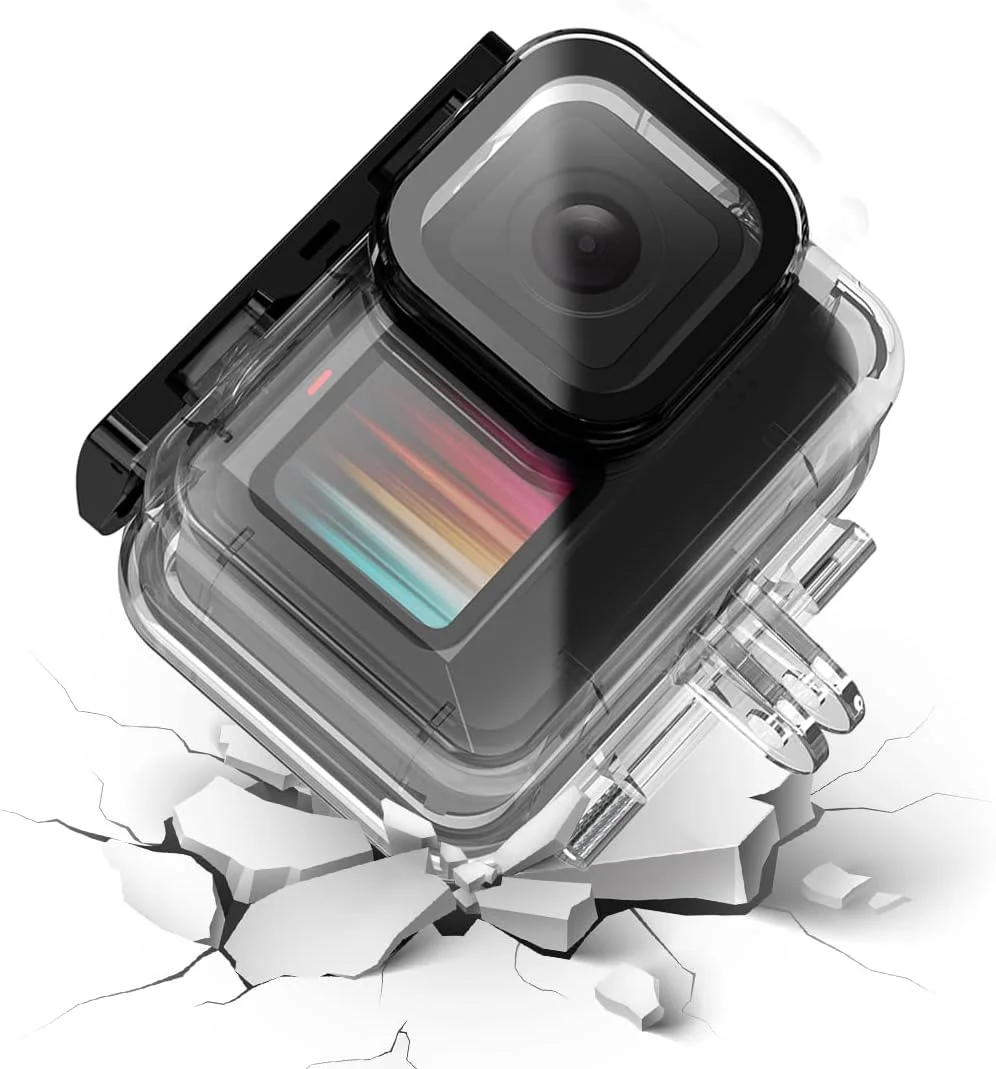 محفظه ضد آب AFAITH برای GoPro Hero 13/12/11/10/9 مشکی، پوشش محافظ پوسته برای عکاسی غواصی زیر آب برای GoPro Hero 13/12/11/10/9 مشکی