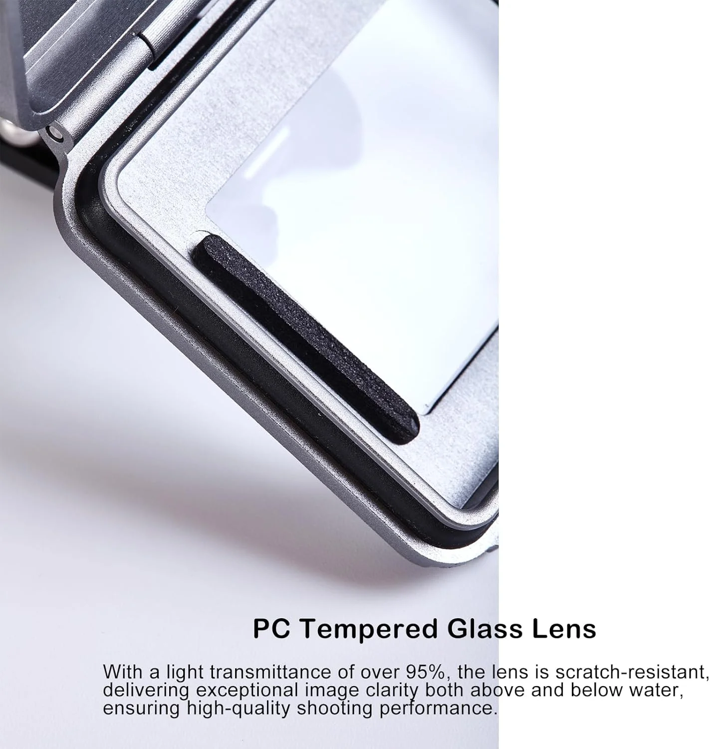 محفظه ضد آب آلیاژ آلومینیوم 80 متری برای دوربین گو پرو هیرو 4K به همراه لوازم جانبی