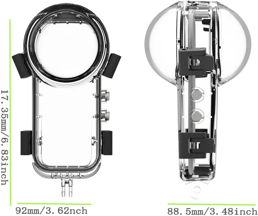 محفظه ضد آب 50 متری BGNing، سازگار با لوازم جانبی دوربین ورزشی Insta360 X5، محفظه ضد آب کاملا نامرئی محفظه ضد آب 50 متری BGNing، سازگار با لوازم جانبی دوربین ورزشی Insta360 X5، محفظه ضد آب کاملا نامرئی