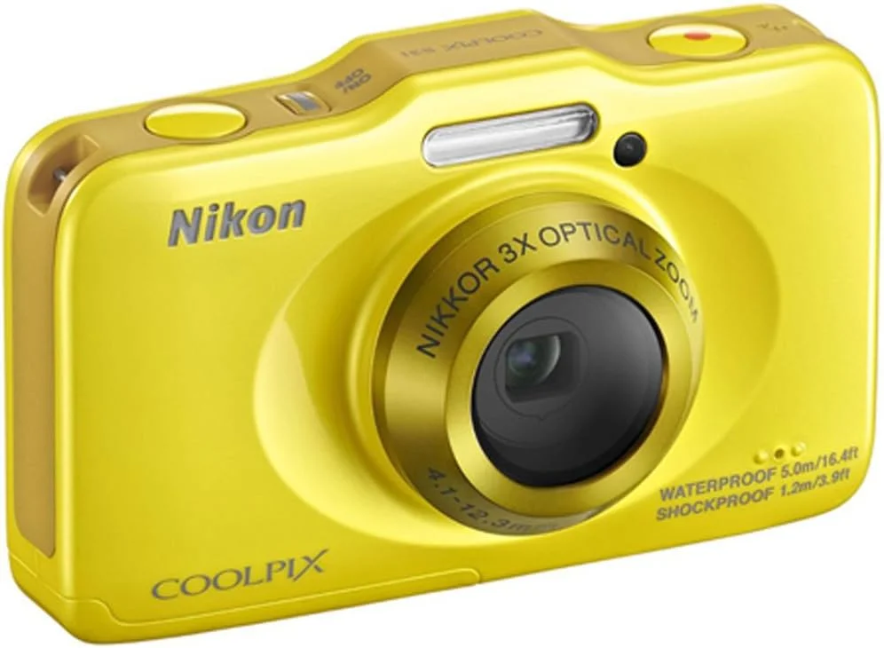 دوربین دیجیتال ضدآب نیکون COOLPIX S31 با کیفیت 10.1 مگاپیکسل و فیلمبرداری HD 720p (زرد) (مدل قدیمی)