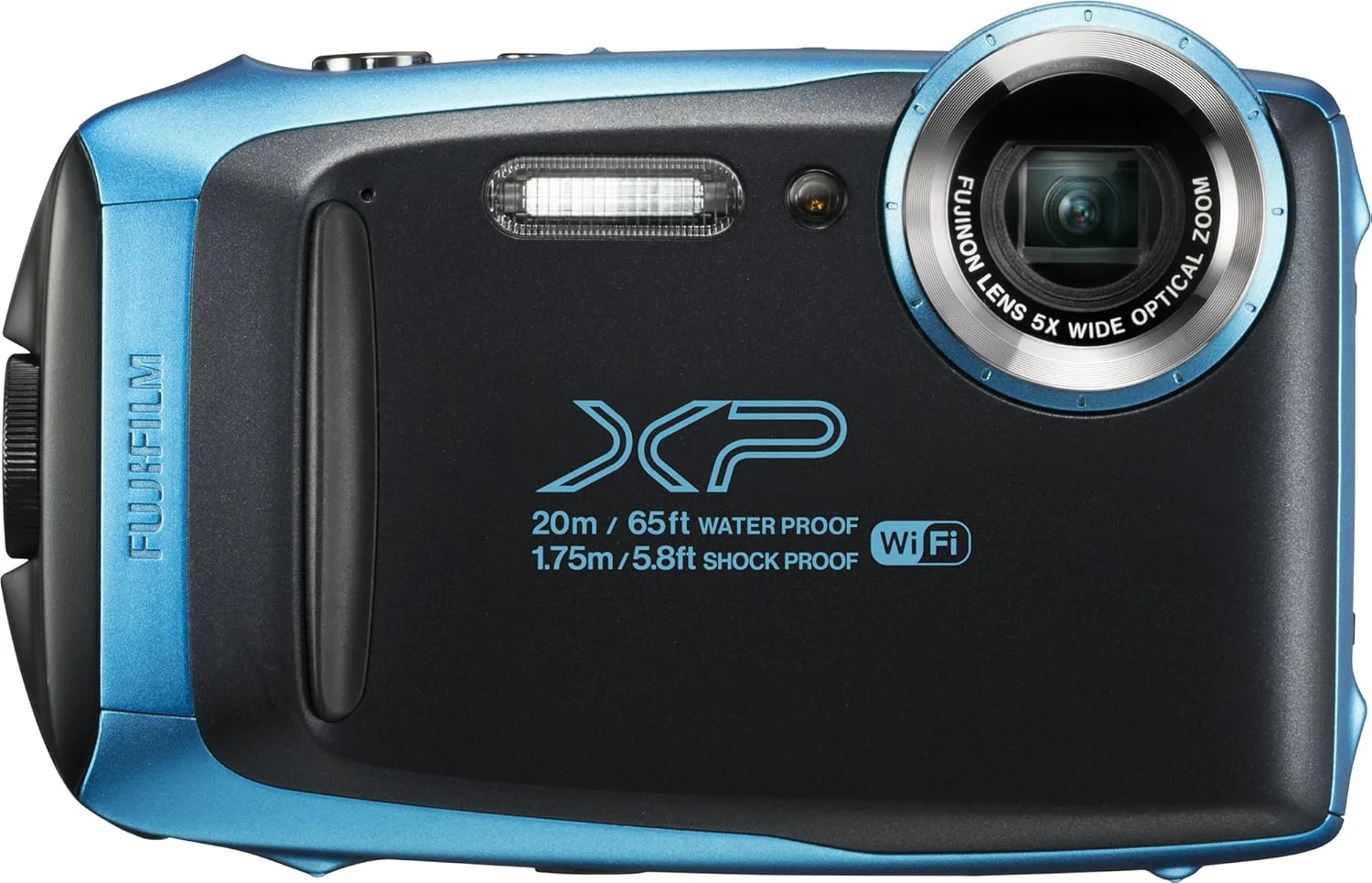دوربین دیجیتال ضدآب فوجی فیلم FinePix XP130 به همراه کارت حافظه 16 گیگابایتی - آبی آسمانی