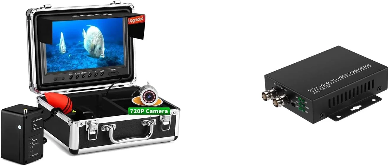 دوربین ماهیگیری زیر آب Eyoyo مدل EF09HR به همراه مبدل AHD به HDMI
