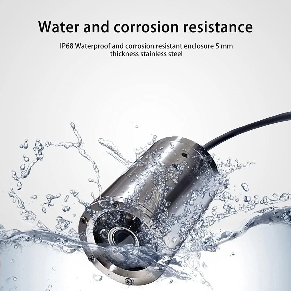 کیت دوربین زیرآبی بارلوس با POE NVR به همراه هارد دیسک 1 ترابایتی و کابل 10 متری برای ضبط ویدیویی زیر آب