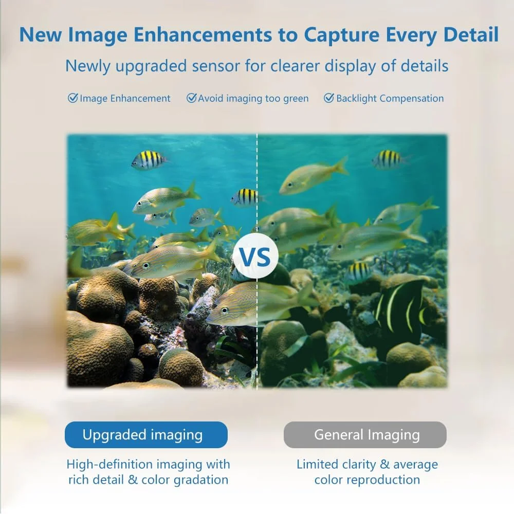 دوربین زیرآبی ارتقا یافته بارلوس با لنز فوکوس قابل تنظیم 5 مگاپیکسل و ویدئو Full HD POE برای حوضچه کوی با کابل 32 فوتی دوربین زیرآبی ارتقا یافته بارلوس با لنز فوکوس قابل تنظیم 5 مگاپیکسل و ویدئو Full HD POE برای حوضچه کوی با کابل 32 فوتی