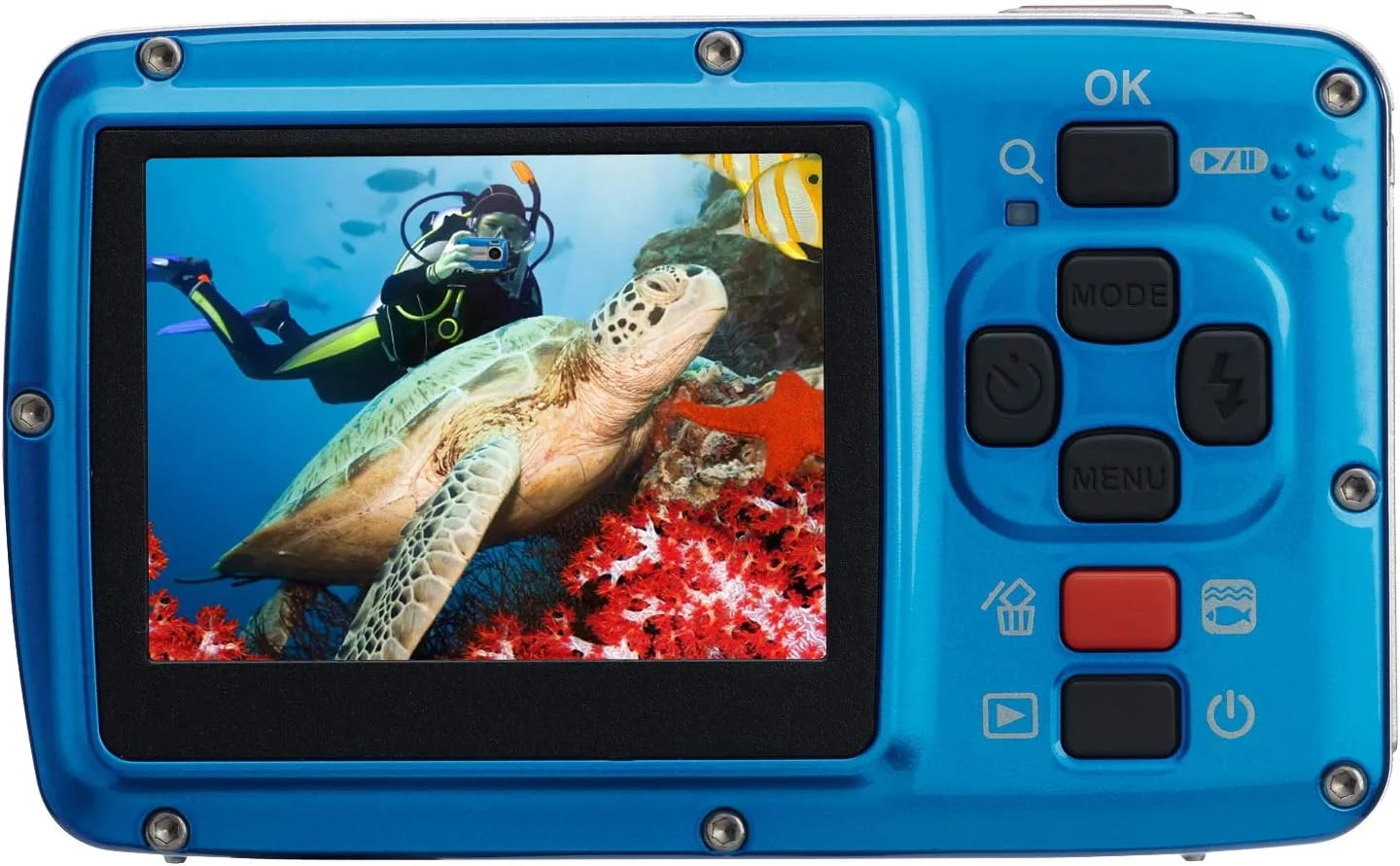 دوربین دیجیتال زیرآبی بل اند هاول مدل UW100 (آبی) دوربین دیجیتال زیرآبی بل اند هاول مدل UW100 (آبی)