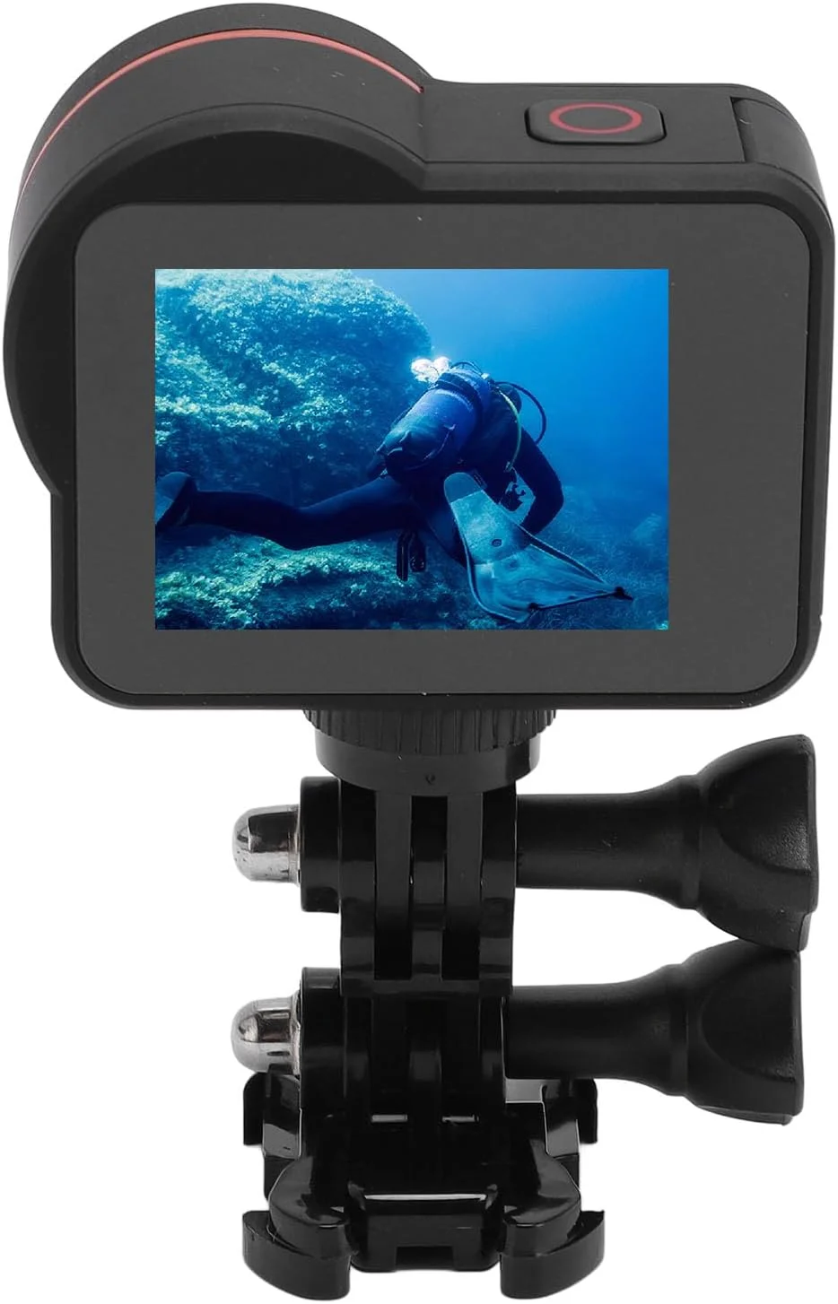 دوربین فیلمبرداری زیر آب 5K، دوربین ورزشی و اکشن ضد آب Ultra HD 20 مگاپیکسلی با کنترل از راه دور، دوربین دیجیتال 2 اینچی زیر آب برای غواصی، موج سواری، رفتینگ