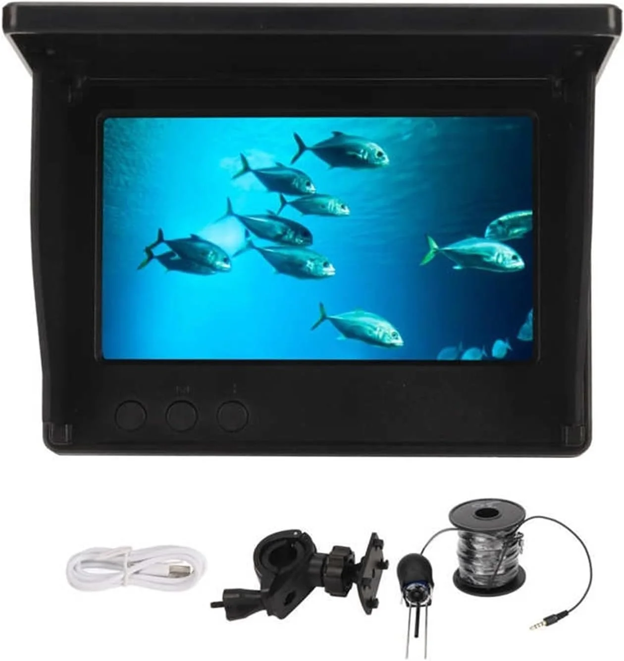 دوربین زیر آب، صفحه نمایش 4.3 اینچی IPS، ردیاب ماهی LCD، دوربین ماهیگیری زیر آب IP67 ضد آب عمیق دوربین زیر آب، صفحه نمایش 4.3 اینچی IPS، ردیاب ماهی LCD، دوربین ماهیگیری زیر آب IP67 ضد آب عمیق