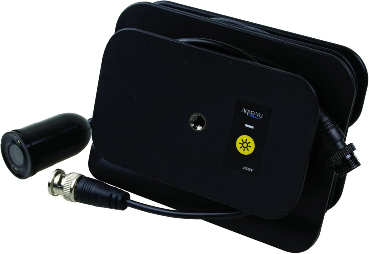 سیستم دوربین زیرآبی Aqua-Vu Multi-Vu Revolution، ویدئو بی‌درنگ روی سونار، سازگار با RCA/BNC و سونار رو به جلو، برق 12 ولت، قرقره Revolution برای ماهیگیری در یخ، دریاچه، دریا، قایق و کایاک