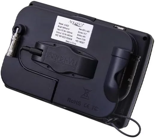 دوربین ماهیگیری زیرآبی Aqua-Vu Micro Revolution 5.0 HD – LCD قابل حمل 5 اینچی، ویدیوی 1080p، کابل 60 فوتی، نور IR، قرقره Revolution – ماهیگیری روی یخ، ماهیگیری با کایاک، سونار و همراه ماهی یاب