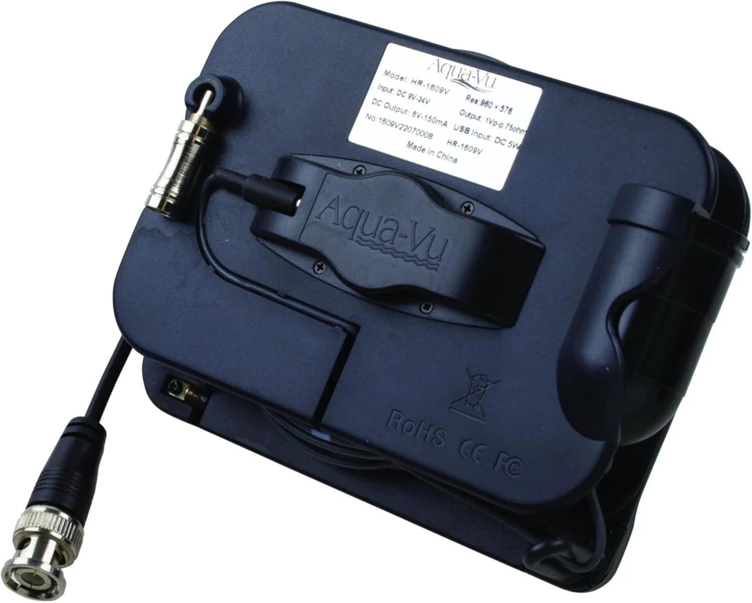 سیستم دوربین زیرآبی Aqua-Vu Multi-Vu Revolution، ویدئو بی‌درنگ روی سونار، سازگار با RCA/BNC و سونار رو به جلو، برق 12 ولت، قرقره Revolution برای ماهیگیری در یخ، دریاچه، دریا، قایق و کایاک