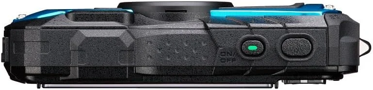 دوربین دیجیتال کامپکت ضد آب پنتاکس WG-90 آبی، طراحی شده برای عکاسی آسان در زیر آب تا عمق 14 متر