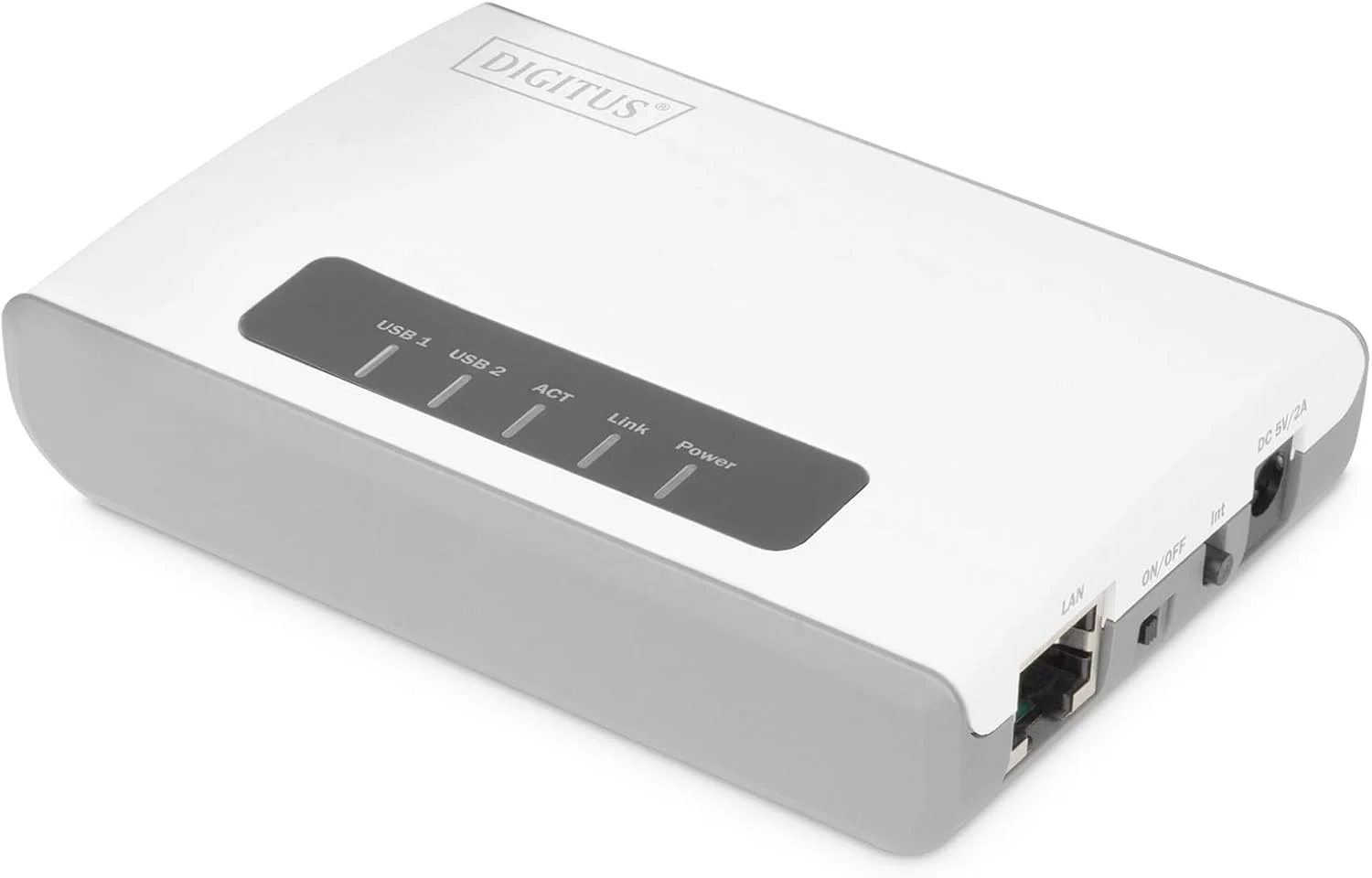 سرور شبکه چند منظوره بی سیم USB 2.0 دو پورت DIGITUS 300 مگابیت بر ثانیه