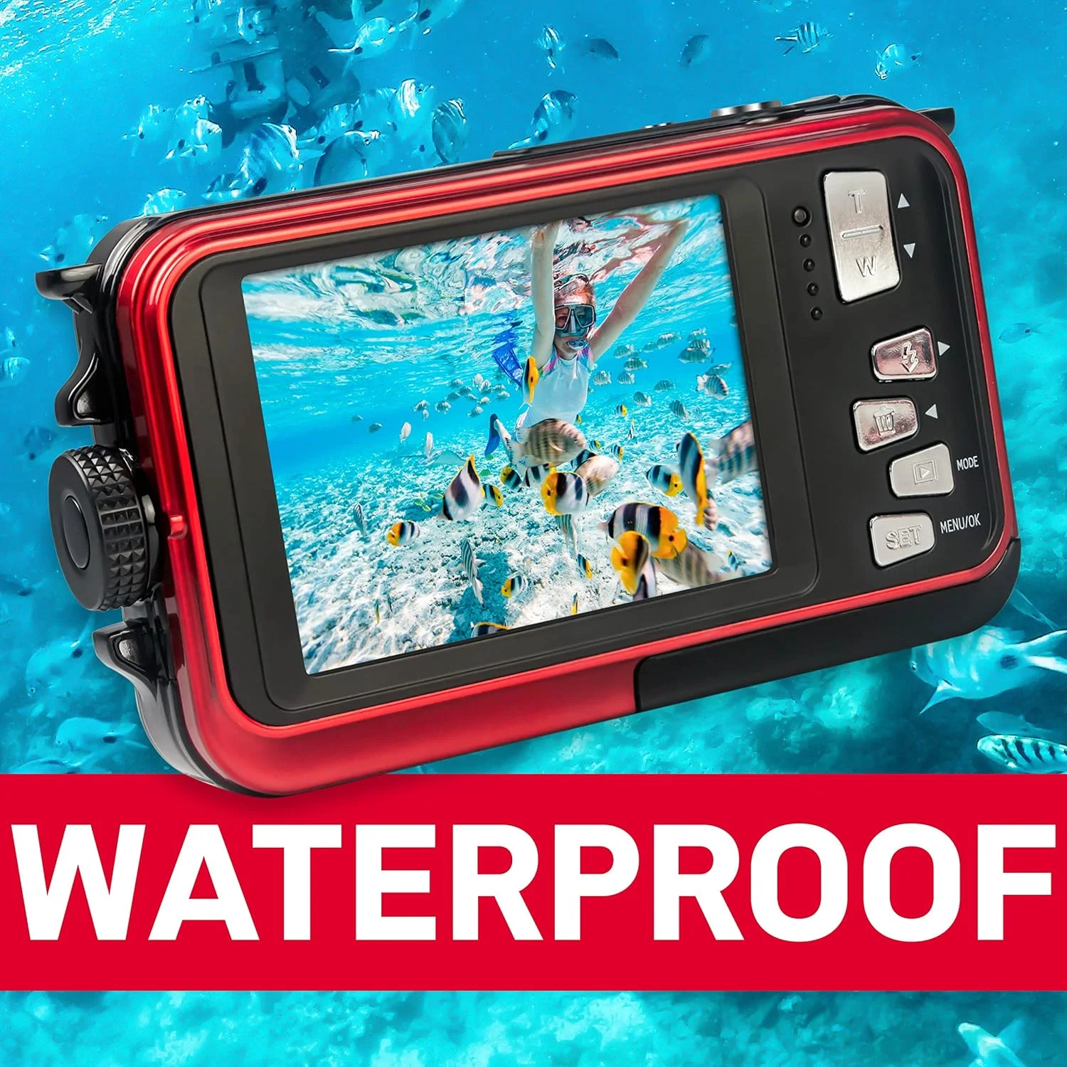 دوربین دیجیتال ضد آب آگفا فوتو Realishot WP8000، ۲۴ مگاپیکسل، فیلمبرداری Full HD، دارای دو صفحه نمایش LCD، زوم دیجیتال ۱۶ برابر، تثبیت کننده دیجیتال، باتری لیتیومی دوربین دیجیتال ضد آب آگفا فوتو Realishot WP8000، ۲۴ مگاپیکسل، فیلمبرداری Full HD، دارای دو صفحه نمایش LCD، زوم دیجیتال ۱۶ برابر، تثبیت کننده دیجیتال، باتری لیتیومی