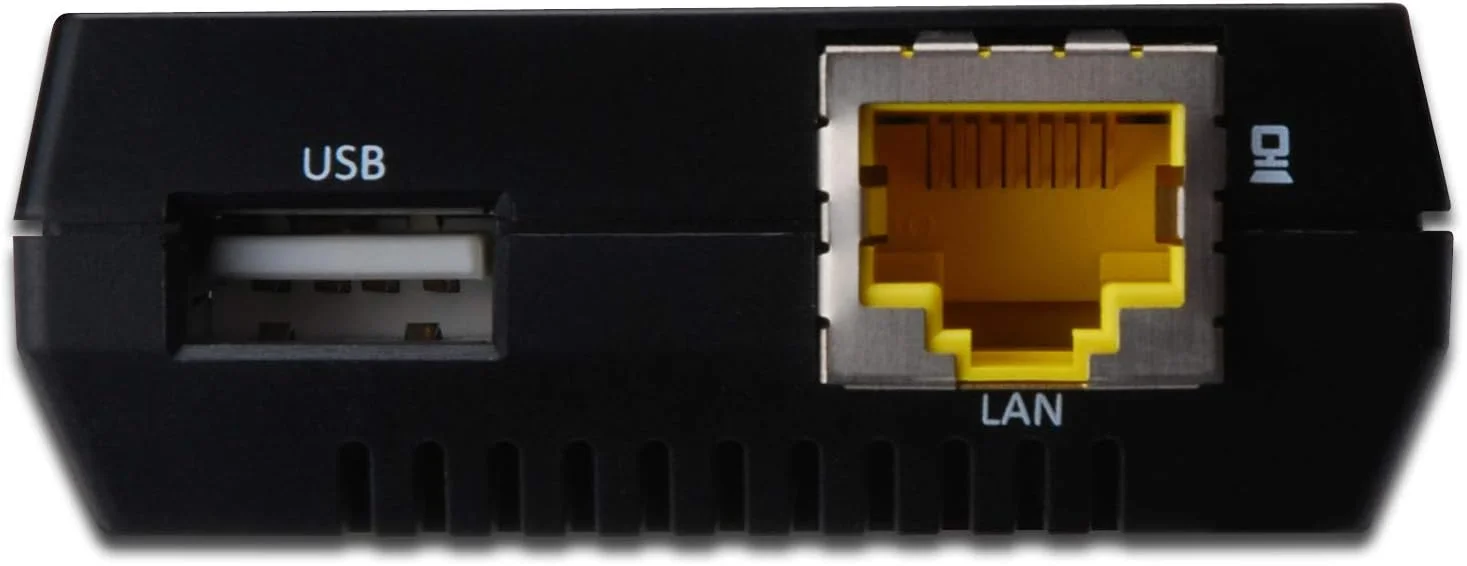 سرور دستگاه شبکه چند منظوره DIGITUS، LAN 10 مگابیت، USB 2.0 100 مگابیت