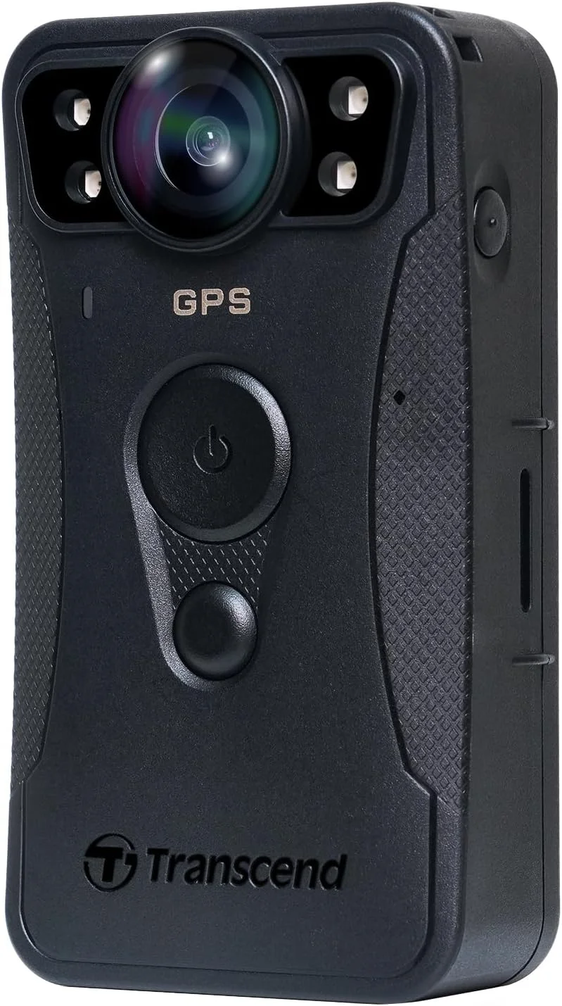 دوربین بدنه Transcend TS128GDPB40A DrivePro Body Camera 40 با حافظه 128 گیگابایت، کیفیت 2K QHD 1440P با سرعت 60 فریم بر ثانیه، استاندارد IP68، Wi-Fi، GPS، لرزشگیر الکترونیکی تصویر و عمر باتری 11 ساعته