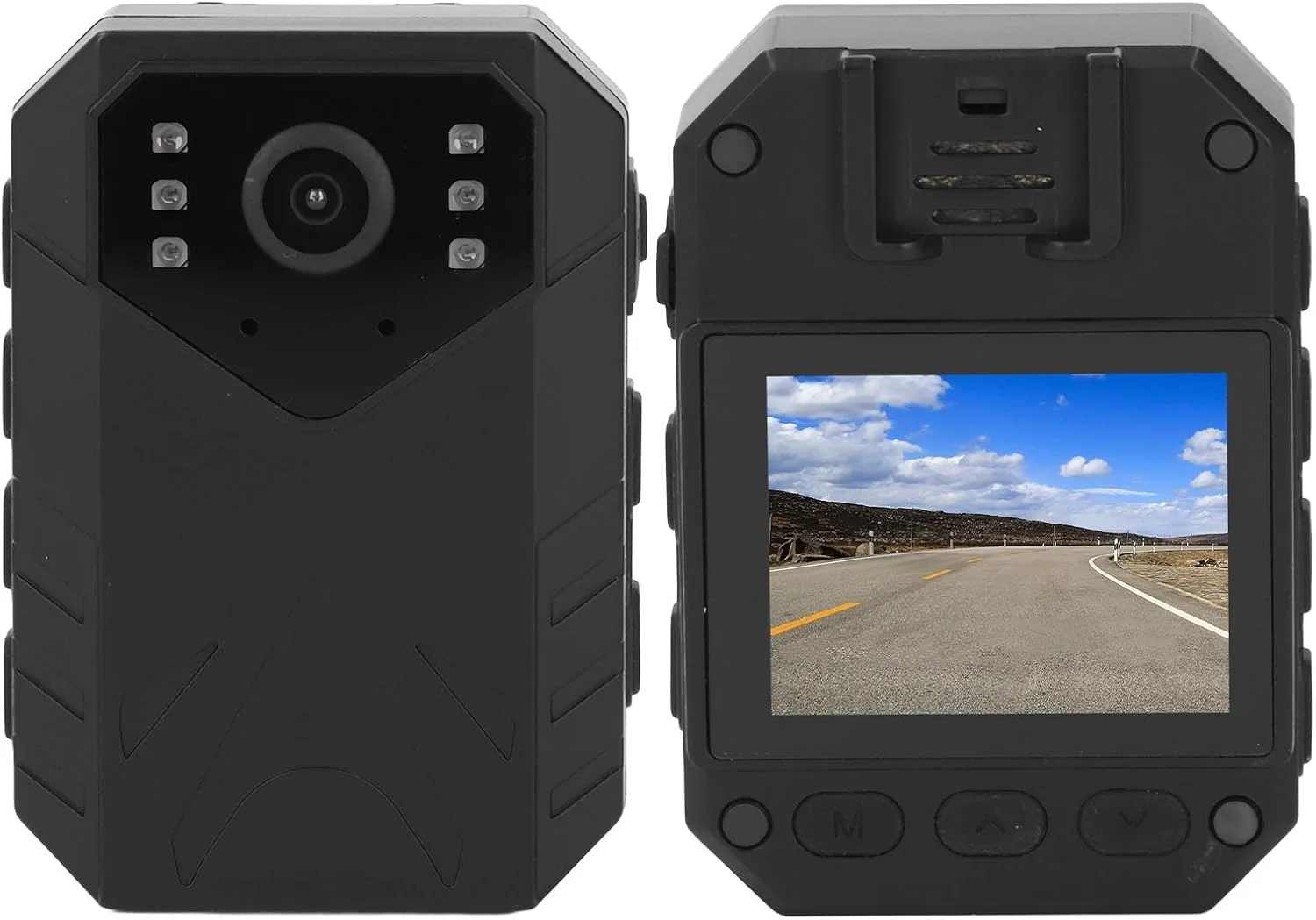 دوربین بدنه 4K، دوربین پوشیدنی با ضبط ویدیو، صفحه نمایش رنگی 2 اینچی TFT، مناسب برای اجرای قانون، امنیت، افسران