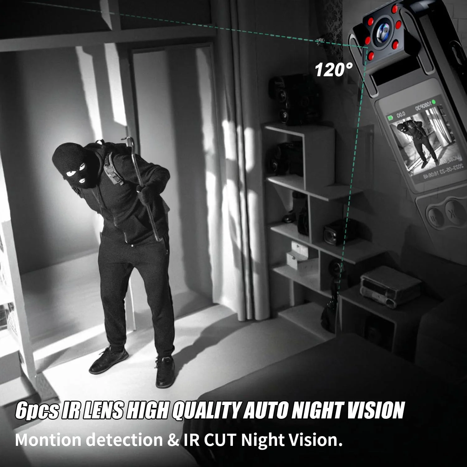 دوربین بدنه با ضبط صدا و تصویر، دوربین HD 1080P با لنز چرخان 180 درجه، باتری 6 ساعته، دید در شب خودکار IR Cut، دوربین فیلمبرداری 64 گیگابایتی، برای غیرنظامیان شخصی، اجرای قانون پلیس دوربین بدنه با ضبط صدا و تصویر، دوربین HD 1080P با لنز چرخان 180 درجه، باتری 6 ساعته، دید در شب خودکار IR Cut، دوربین فیلمبرداری 64 گیگابایتی، برای غیرنظامیان شخصی، اجرای قانون پلیس