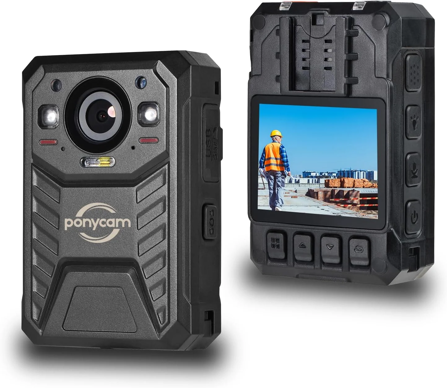 دوربین بدنه 1440P HD، زمان ضبط 17 ساعته، دوربین بدنه پلیس با باتری 3600 میلی آمپر ساعت، ضبط صدا و تصویر با حافظه 128 گیگابایتی، دید در شب، رمزگذاری داده برای ثبت اجرای قانون، محافظان امنیتی، استفاده شخصی