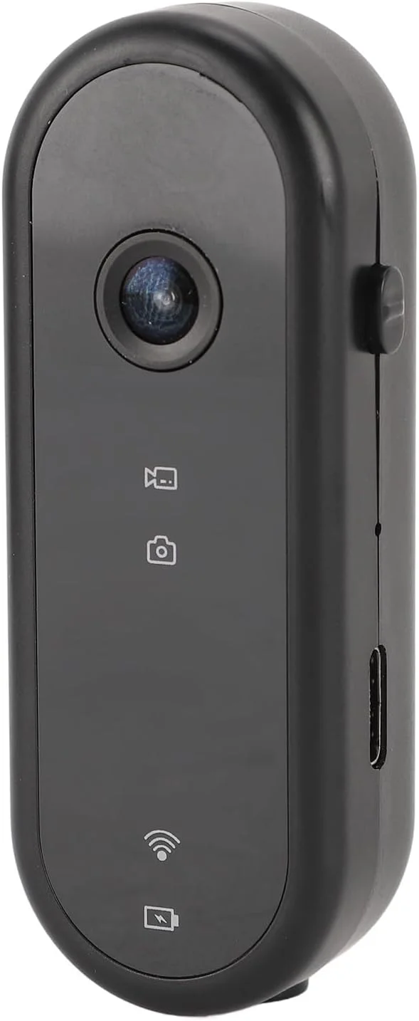دوربین کوچک 1080P، دوربین اکشن بدنه پوشیدنی، دوربین ضبط بدون دست، قابل نصب در هر مکان برای پیاده روی حیوانات خانگی، کار، مسافرت، ضد لرزش باتری 1200mAh