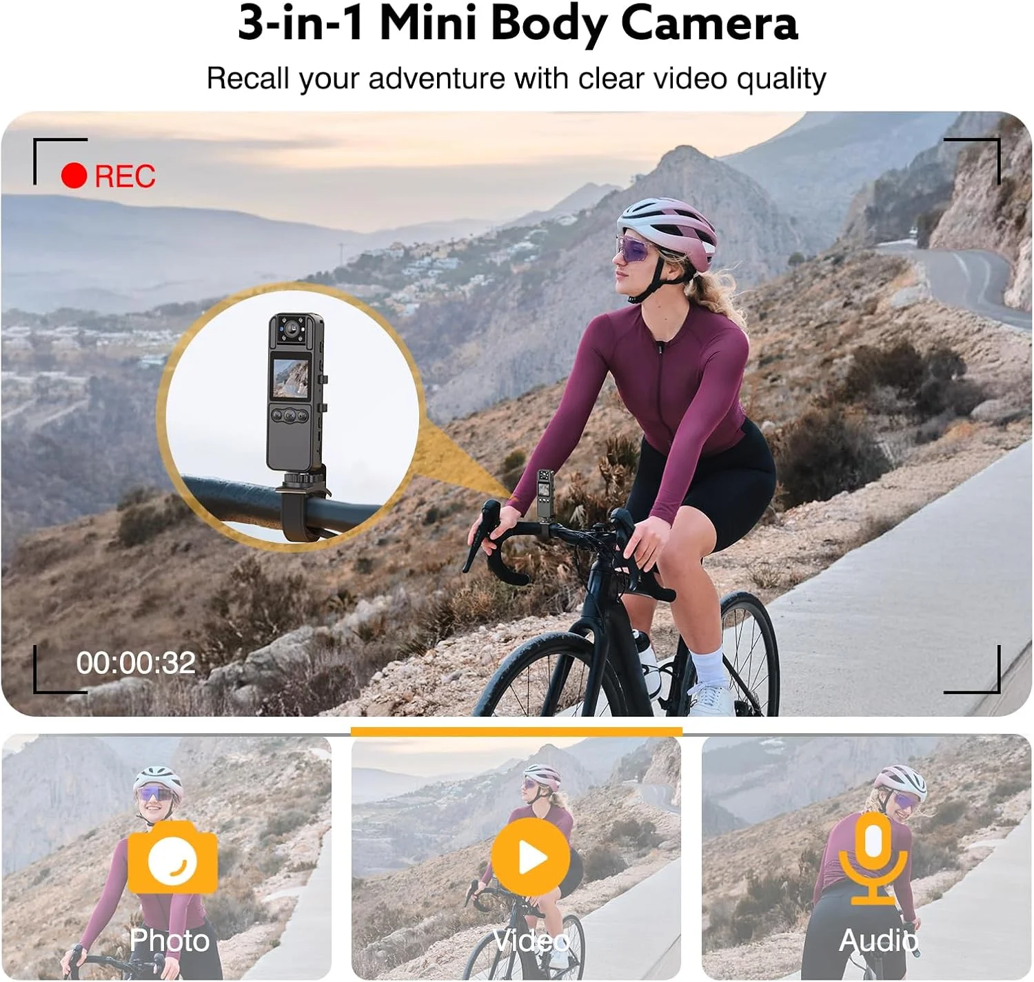 دوربین بدنه Z11 با ضبط صدا و تصویر، دوربین کوچک 128 گیگابایتی با لنز چرخان 180 درجه، باتری 6 ساعته و دید در شب، دوربین پوشیدنی برای حیوانات خانگی، خانه، دفتر، پلیس امنیتی و اجرای قانون دوربین بدنه Z11 با ضبط صدا و تصویر، دوربین کوچک 128 گیگابایتی با لنز چرخان 180 درجه، باتری 6 ساعته و دید در شب، دوربین پوشیدنی برای حیوانات خانگی، خانه، دفتر، پلیس امنیتی و اجرای قانون