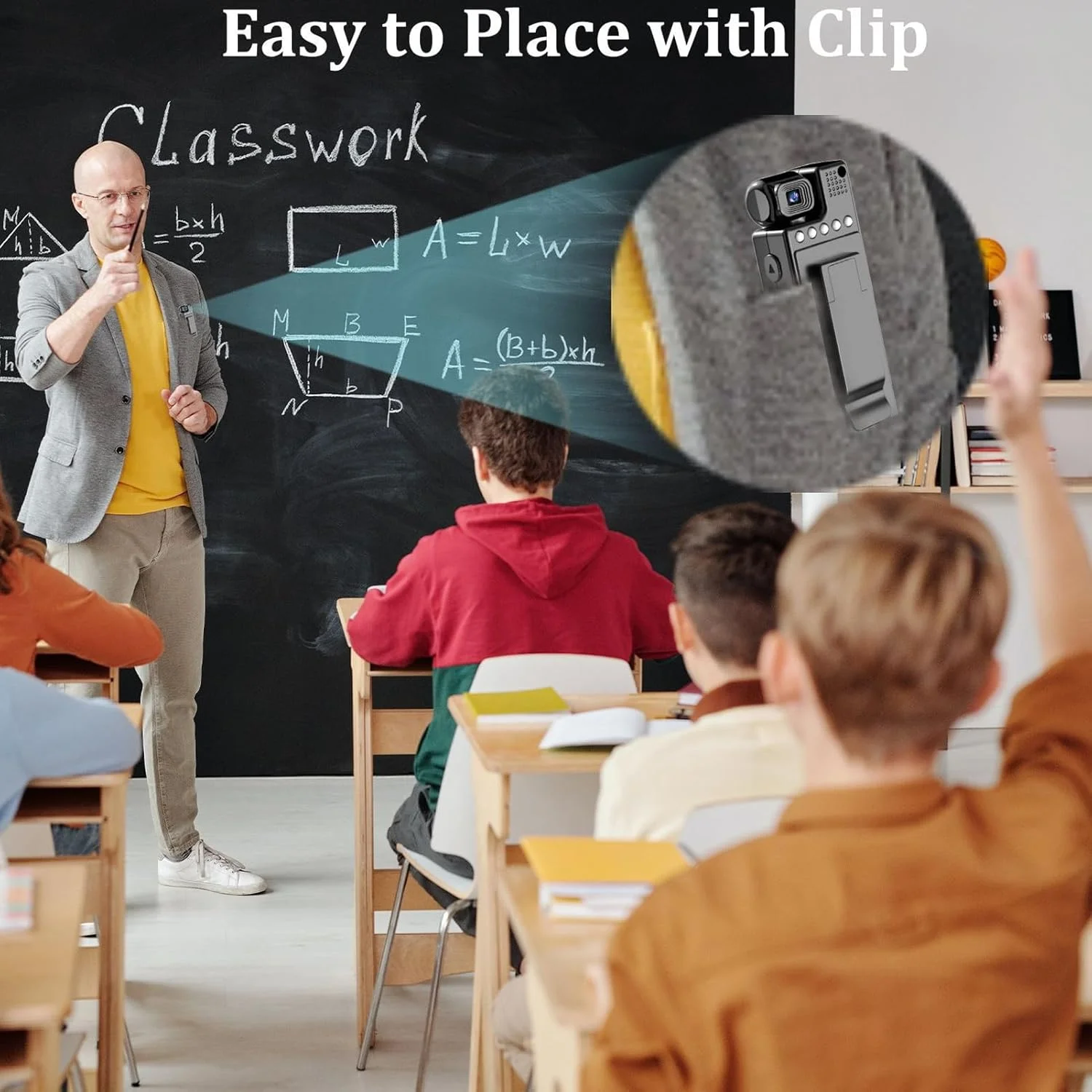 دوربین فیلمبرداری 4K 1080P قابل حمل، اتصال WiFi، دوربین با صفحه نمایش رنگی 1.3 اینچی، دید در شب IR، ضبط کننده ویدئویی پوشیدنی با لنز چرخان 180 درجه برای فضای باز دوربین فیلمبرداری 4K 1080P قابل حمل، اتصال WiFi، دوربین با صفحه نمایش رنگی 1.3 اینچی، دید در شب IR، ضبط کننده ویدئویی پوشیدنی با لنز چرخان 180 درجه برای فضای باز