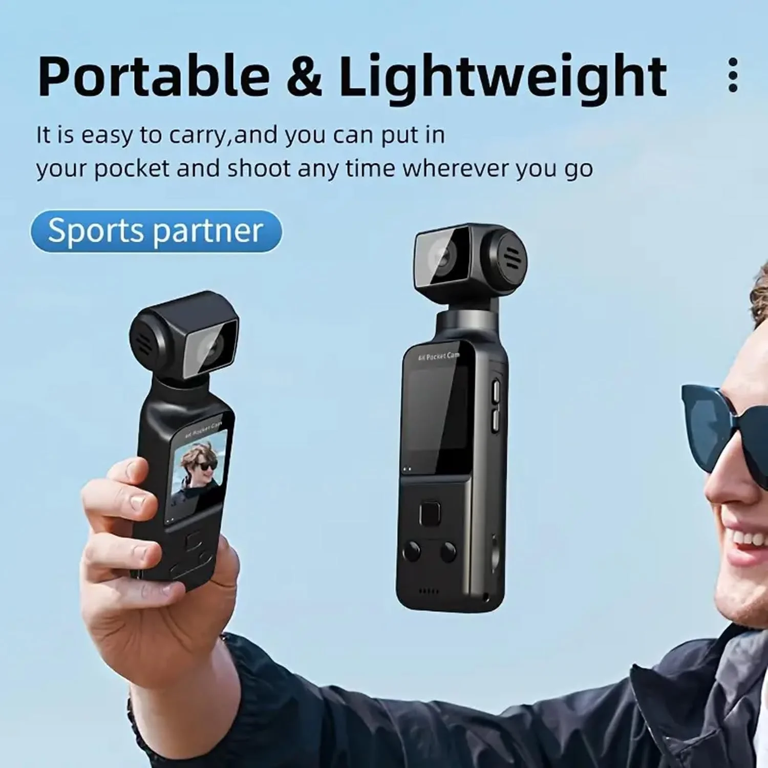 دوربین بدنه 4K با میکروفون خارجی | دوربین جیبی HD 1.33 اینچی، لنز چرخان 270 درجه، تثبیت کننده تصویر، انتقال بی سیم، عمر باتری طولانی | دوربین اکشن برای ورزش های فضای باز، مسافرت، دوچرخه سواری، ولاگ دوربین بدنه 4K با میکروفون خارجی | دوربین جیبی HD 1.33 اینچی، لنز چرخان 270 درجه، تثبیت کننده تصویر، انتقال بی سیم، عمر باتری طولانی | دوربین اکشن برای ورزش های فضای باز، مسافرت، دوچرخه سواری، ولاگ