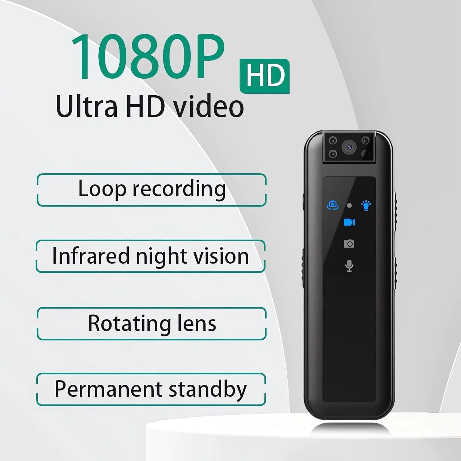 دوربین کوچک بدنه CS07 با کیفیت 1080P HD و صدا، لنز چرخان 180 درجه، دید در شب، گیره و پایه دوچرخه، باتری 5 ساعته، ضبط کننده ویدئویی پوشیدنی با کارت SD 32 گیگابایتی برای امنیت، پلیس، فضای باز، دفتر دوربین کوچک بدنه CS07 با کیفیت 1080P HD و صدا، لنز چرخان 180 درجه، دید در شب، گیره و پایه دوچرخه، باتری 5 ساعته، ضبط کننده ویدئویی پوشیدنی با کارت SD 32 گیگابایتی برای امنیت، پلیس، فضای باز، دفتر