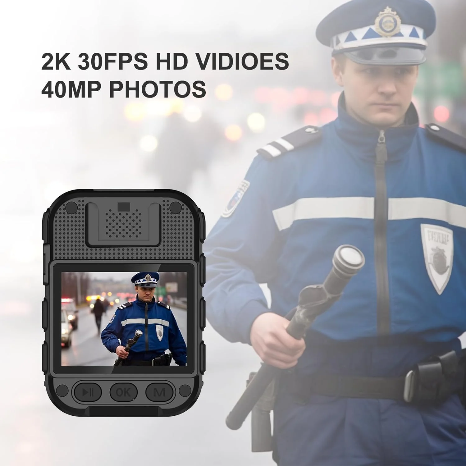 دوربین بدنه 2K با ضبط ویدئو 64 گیگابایتی و دید در شب مادون قرمز فوق العاده، دوربین پوشیدنی بدنه برای ضبط کننده مجریان قانون دوربین بدنه 2K با ضبط ویدئو 64 گیگابایتی و دید در شب مادون قرمز فوق العاده، دوربین پوشیدنی بدنه برای ضبط کننده مجریان قانون