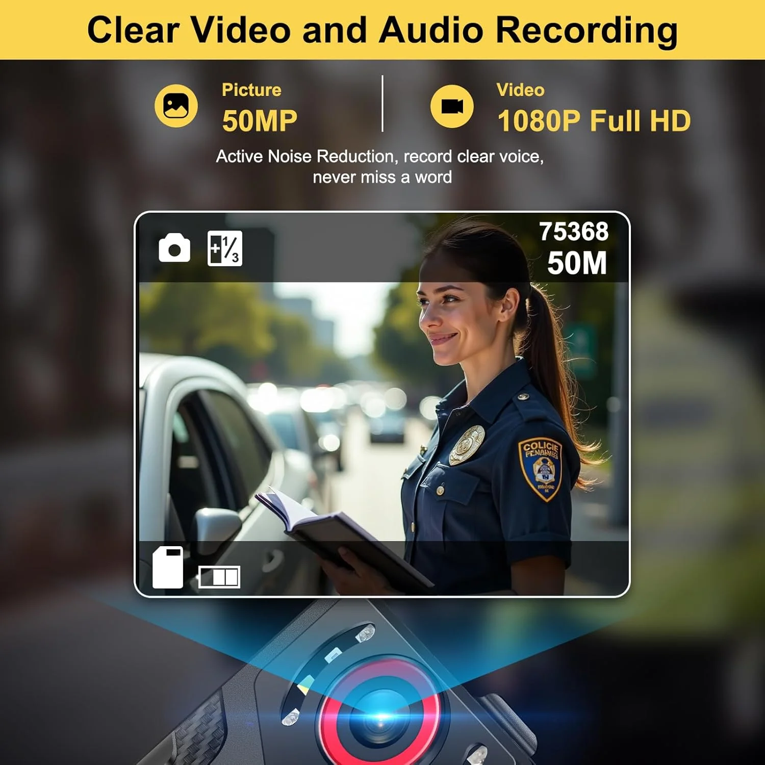 دوربین بدنه با ضبط صدا و تصویر: دوربین بدنه 1080P FHD با دید در شب IR، باتری 10 ساعته، صفحه نمایش 2.0 اینچی، دوربین پوشیدنی 128 گیگابایتی، دوربین بدنه برای مسافرت، فعالیت های خارج از منزل دوربین بدنه با ضبط صدا و تصویر: دوربین بدنه 1080P FHD با دید در شب IR، باتری 10 ساعته، صفحه نمایش 2.0 اینچی، دوربین پوشیدنی 128 گیگابایتی، دوربین بدنه برای مسافرت، فعالیت های خارج از منزل