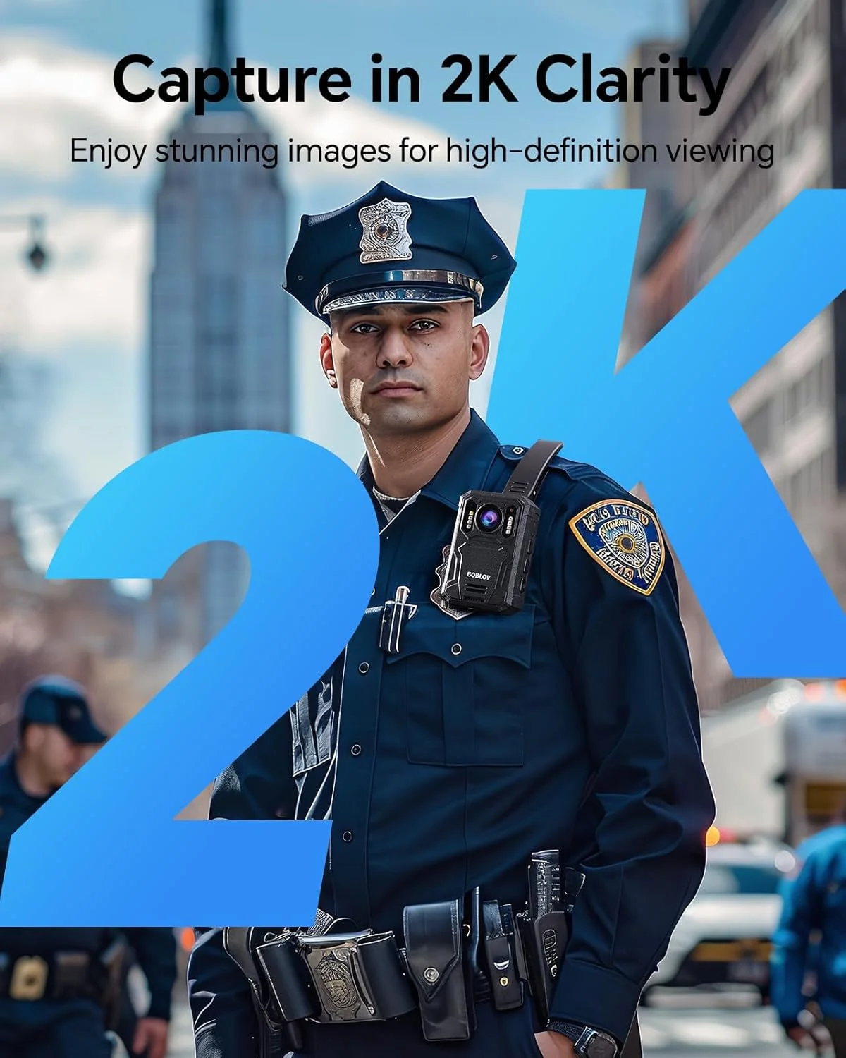 دوربین بدنه BOBLOV KJ23Pro 2K، دوربین بدنه 128 گیگابایتی با دید در شب، باتری 4000 میلی آمپر ساعتی برای 15 ساعت ضبط مداوم، طراحی IP66، طراحی USB-C برای اجرای قانون، امنیت و کار در فضای باز دوربین بدنه BOBLOV KJ23Pro 2K، دوربین بدنه 128 گیگابایتی با دید در شب، باتری 4000 میلی آمپر ساعتی برای 15 ساعت ضبط مداوم، طراحی IP66، طراحی USB-C برای اجرای قانون، امنیت و کار در فضای باز