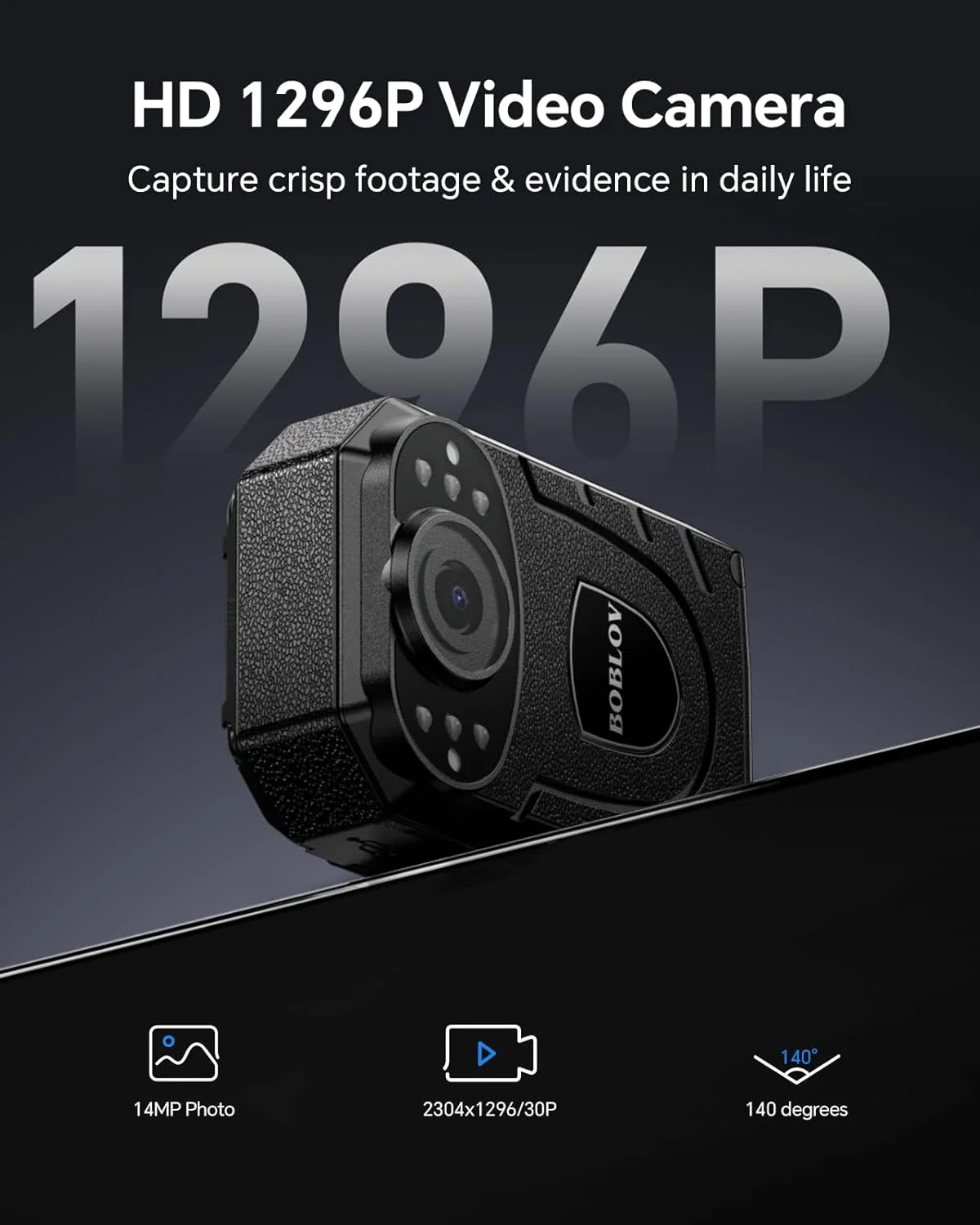 دوربین بدنه BOBLOV A26 HD 1080p، دوربین پوشیدنی 64 گیگابایتی، 6 ساعت ضبط ویدیو، شامل سه پایه برای نظارت، دوربین فیلمبرداری پوشیدنی برای خدمات، ضبط تحویل، جمع آوری شواهد... دوربین بدنه BOBLOV A26 HD 1080p، دوربین پوشیدنی 64 گیگابایتی، 6 ساعت ضبط ویدیو، شامل سه پایه برای نظارت، دوربین فیلمبرداری پوشیدنی برای خدمات، ضبط تحویل، جمع آوری شواهد...