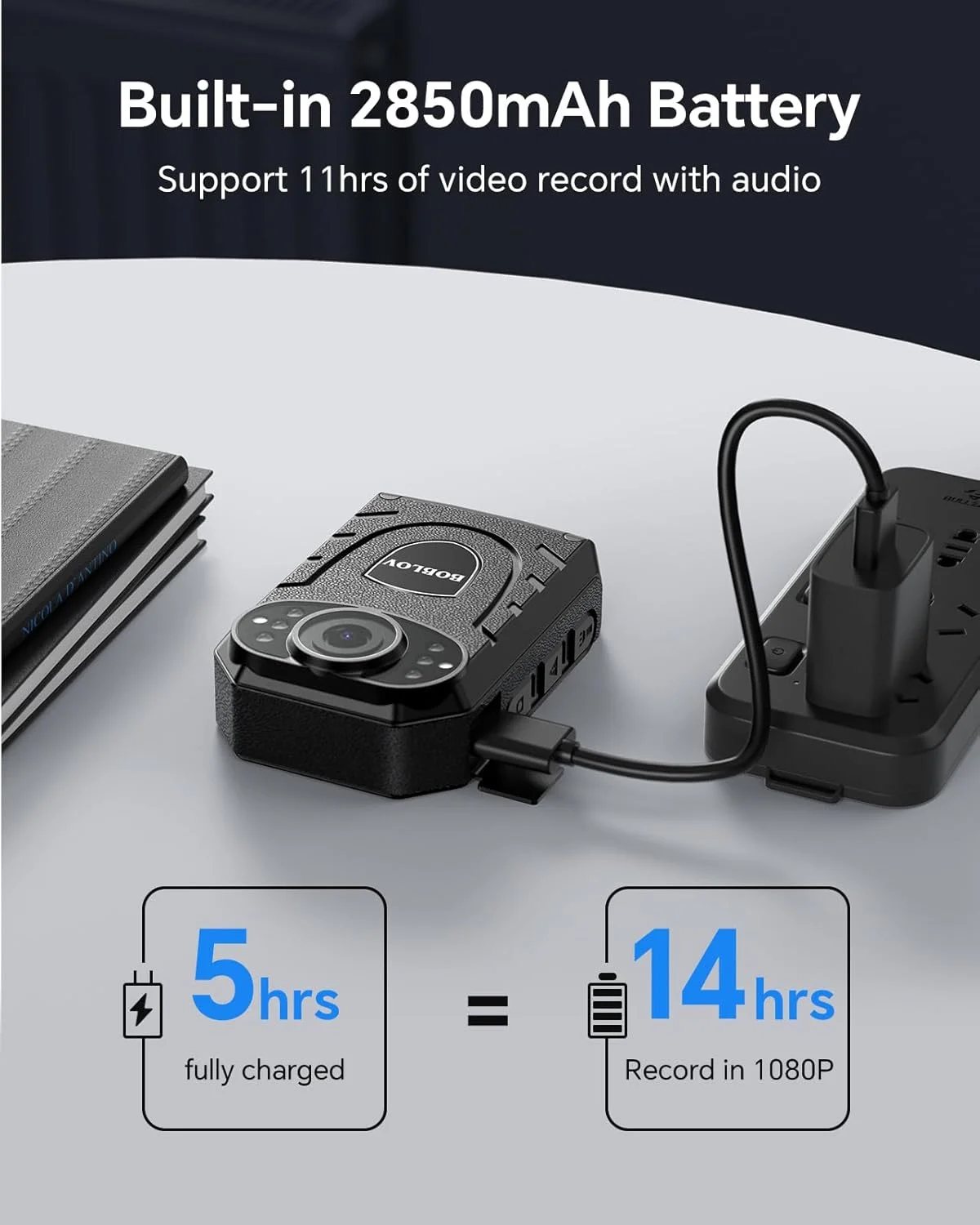 دوربین بدنه BOBLOV A26 HD 1080p، دوربین پوشیدنی 64 گیگابایتی، 6 ساعت ضبط ویدیو، شامل سه پایه برای نظارت، دوربین فیلمبرداری پوشیدنی برای خدمات، ضبط تحویل، جمع آوری شواهد... دوربین بدنه BOBLOV A26 HD 1080p، دوربین پوشیدنی 64 گیگابایتی، 6 ساعت ضبط ویدیو، شامل سه پایه برای نظارت، دوربین فیلمبرداری پوشیدنی برای خدمات، ضبط تحویل، جمع آوری شواهد...