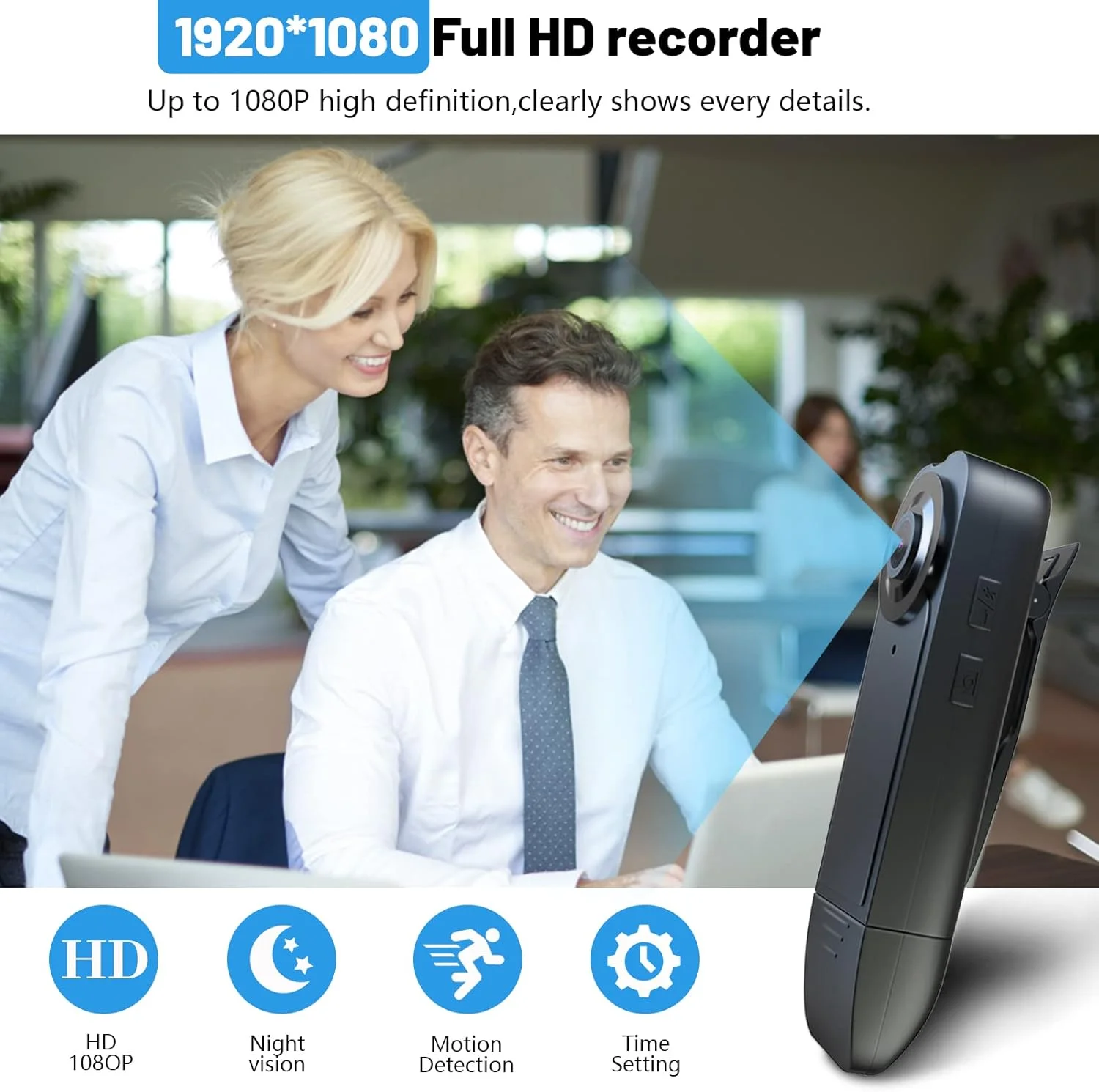 دوربین کوچک بدنه 【ارتقا یافته】 64 گیگابایت 1080P HD دوربین بدنه، دوربین فیلمبرداری پوشیدنی با دید در شب IR و ضبط چرخهای، 4-6 ساعت عمر باتری برای ضبطهای روزانه، دوچرخهسواری، مشاغل تحویل/خدمات دوربین کوچک بدنه 【ارتقا یافته】 64 گیگابایت 1080P HD دوربین بدنه، دوربین فیلمبرداری پوشیدنی با دید در شب IR و ضبط چرخهای، 4-6 ساعت عمر باتری برای ضبطهای روزانه، دوچرخهسواری، مشاغل تحویل/خدمات