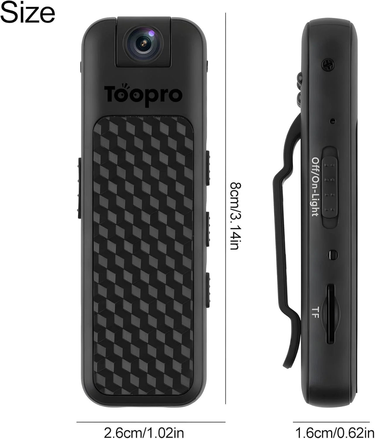 دوربین کوچک بدنه 1080P با قابلیت دید در شب و لنز چرخشی 180 درجه، دوربین قابل حمل برای امنیت، مسافرت، ورزش و کلاس دوربین کوچک بدنه 1080P با قابلیت دید در شب و لنز چرخشی 180 درجه، دوربین قابل حمل برای امنیت، مسافرت، ورزش و کلاس