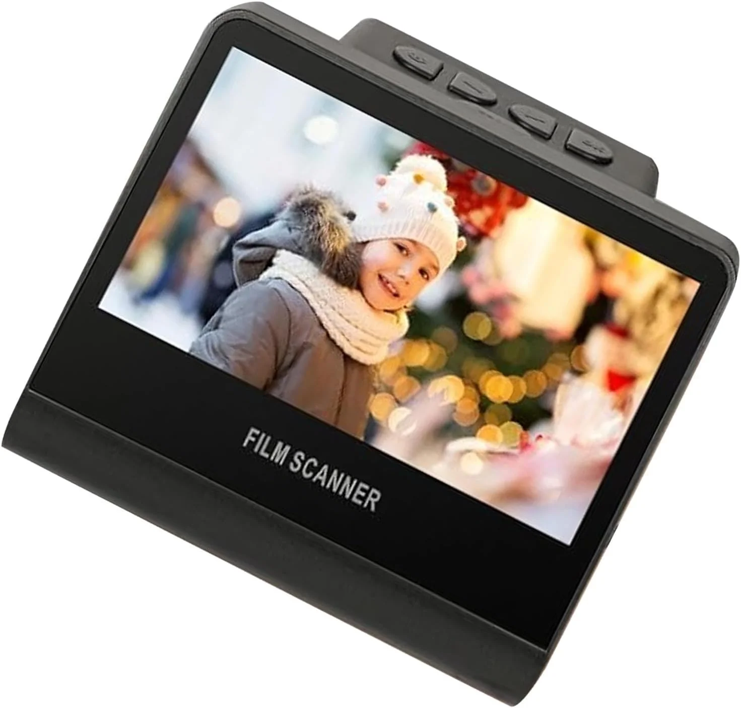 اسکنر فیلم و اسلاید دیجیتال، تبدیل فیلم‌های 35 میلی‌متری 135، 110، 126 و سوپر 8، اسلایدها و نگاتیوها به عکس‌های دیجیتال JPG، دارای حافظه داخلی 16 گیگابایتی و صفحه نمایش 5 اینچی LCD