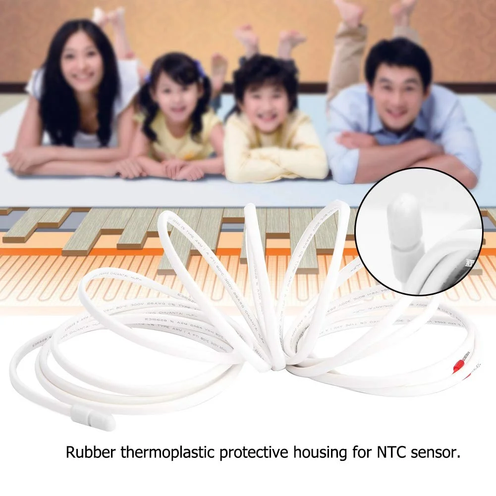 پروب سنسور دمای گرمایش از کف 3 متری Tnfeeon، محفظه ترموپلاستیک برای نظارت بر لوله کشی کف، دمای آب، دمای داخلی و خارجی پروب سنسور دمای گرمایش از کف 3 متری Tnfeeon، محفظه ترموپلاستیک برای نظارت بر لوله کشی کف، دمای آب، دمای داخلی و خارجی